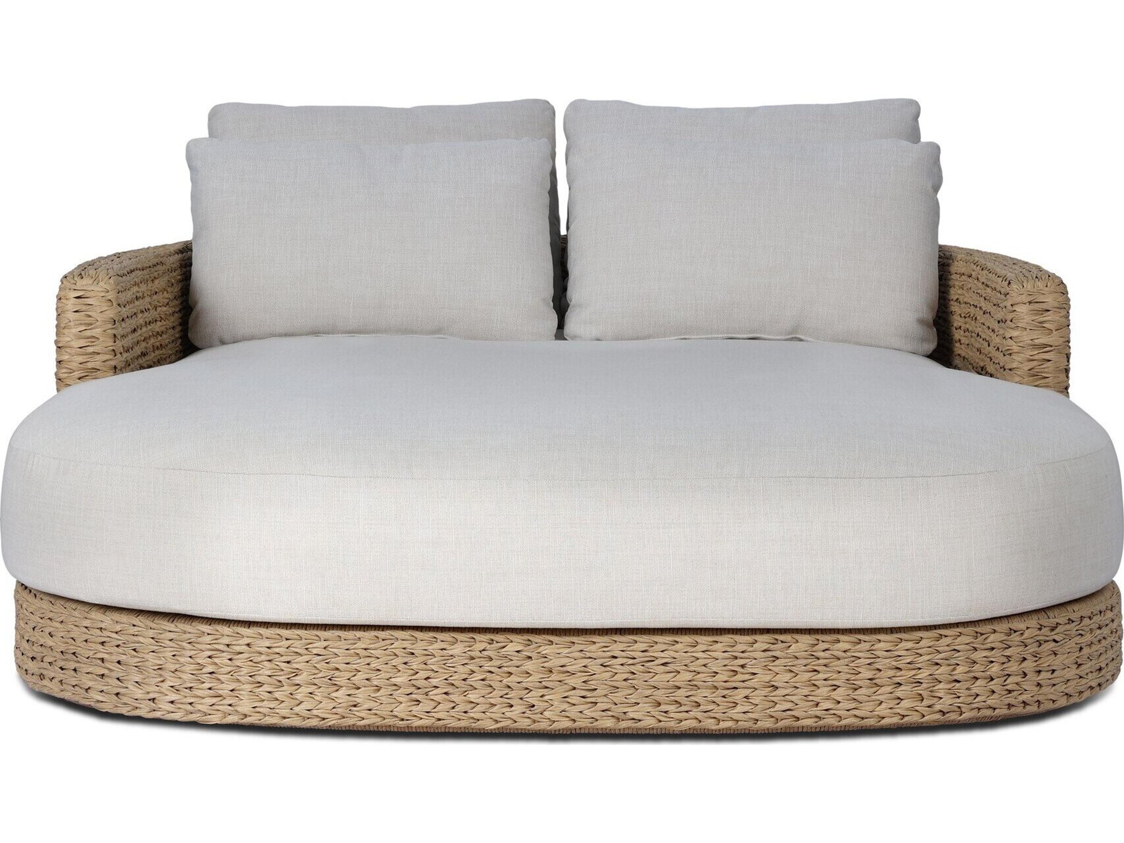 Four Hands Outdoor Caney Outdoor Double Chaise - Vergo Cream