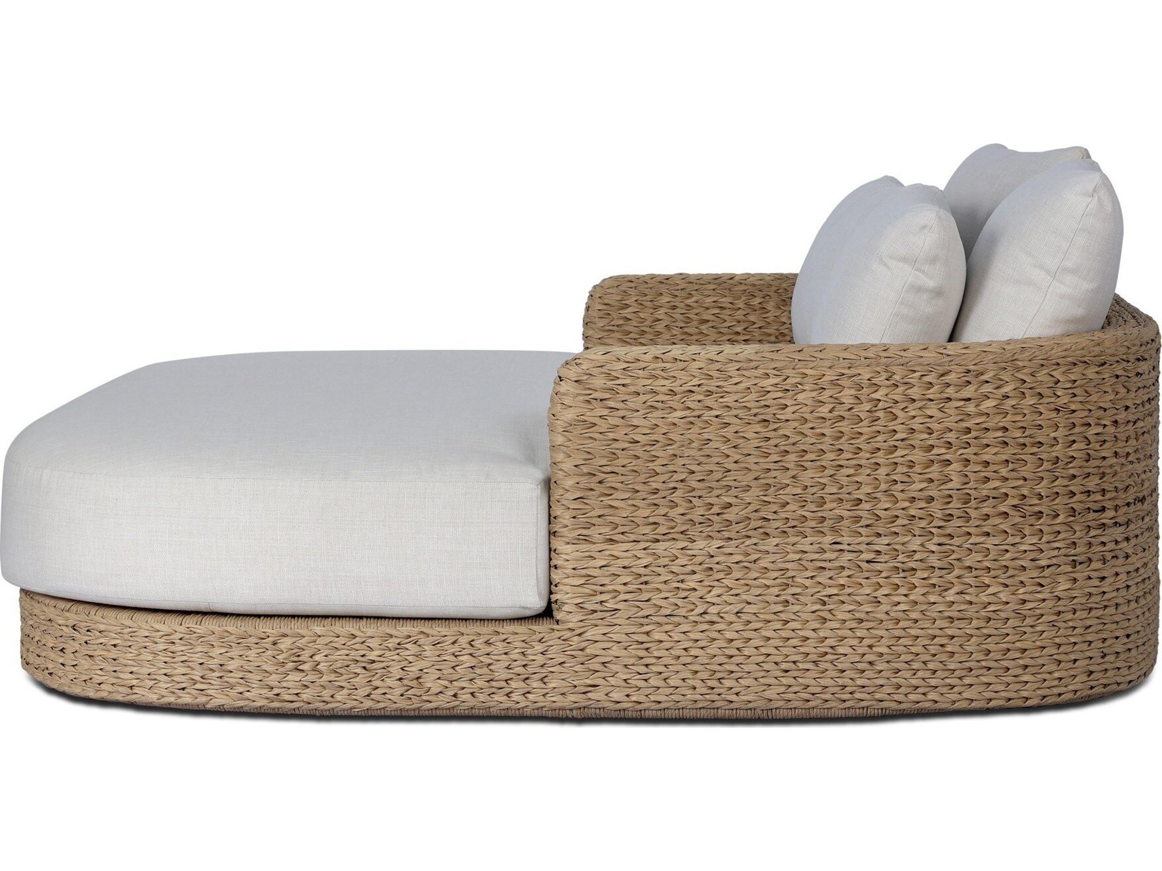Four Hands Outdoor Caney Outdoor Double Chaise - Vergo Cream