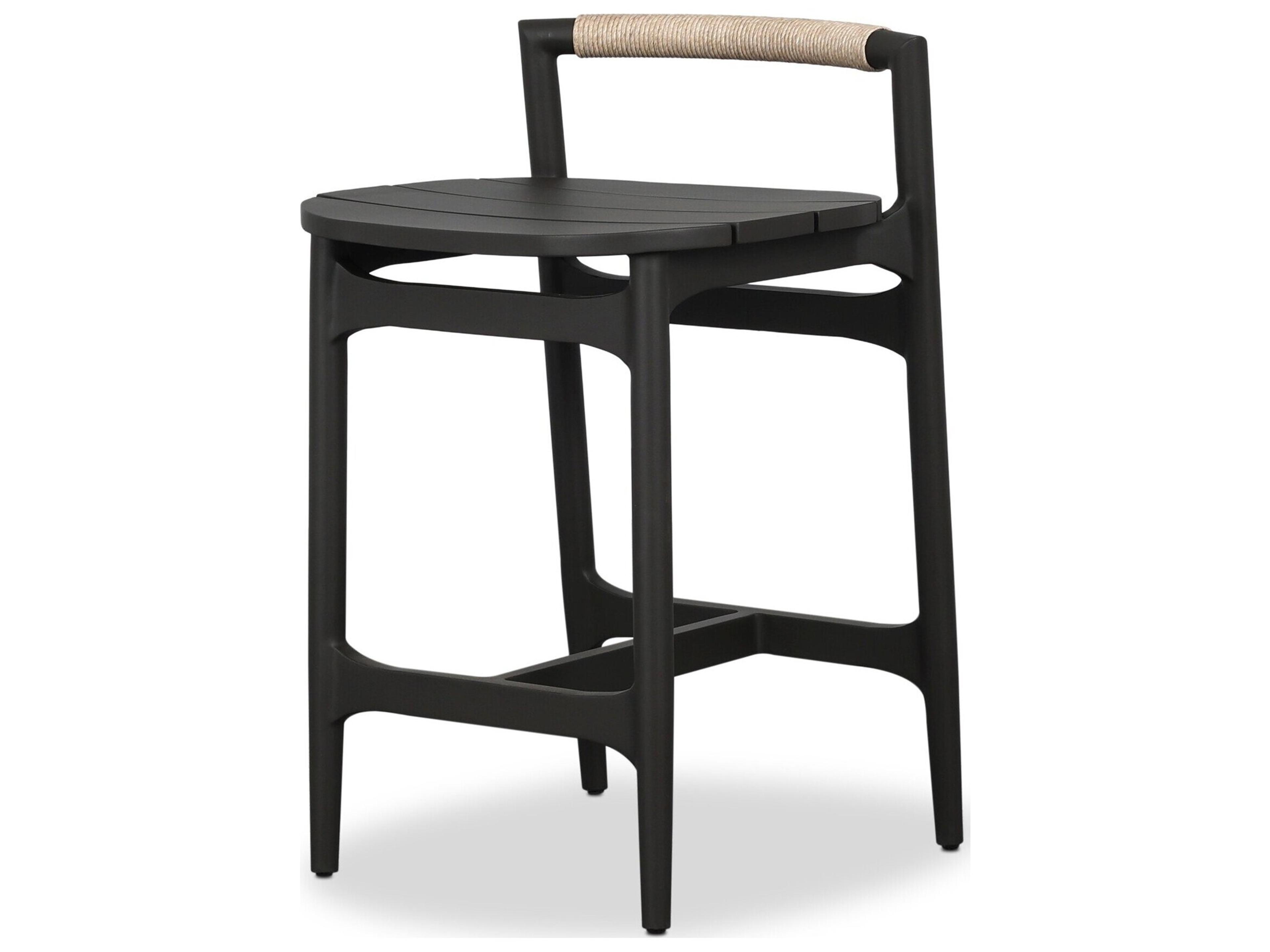 Baden Outdoor Metal Bar + Counter Stool - Vintage White