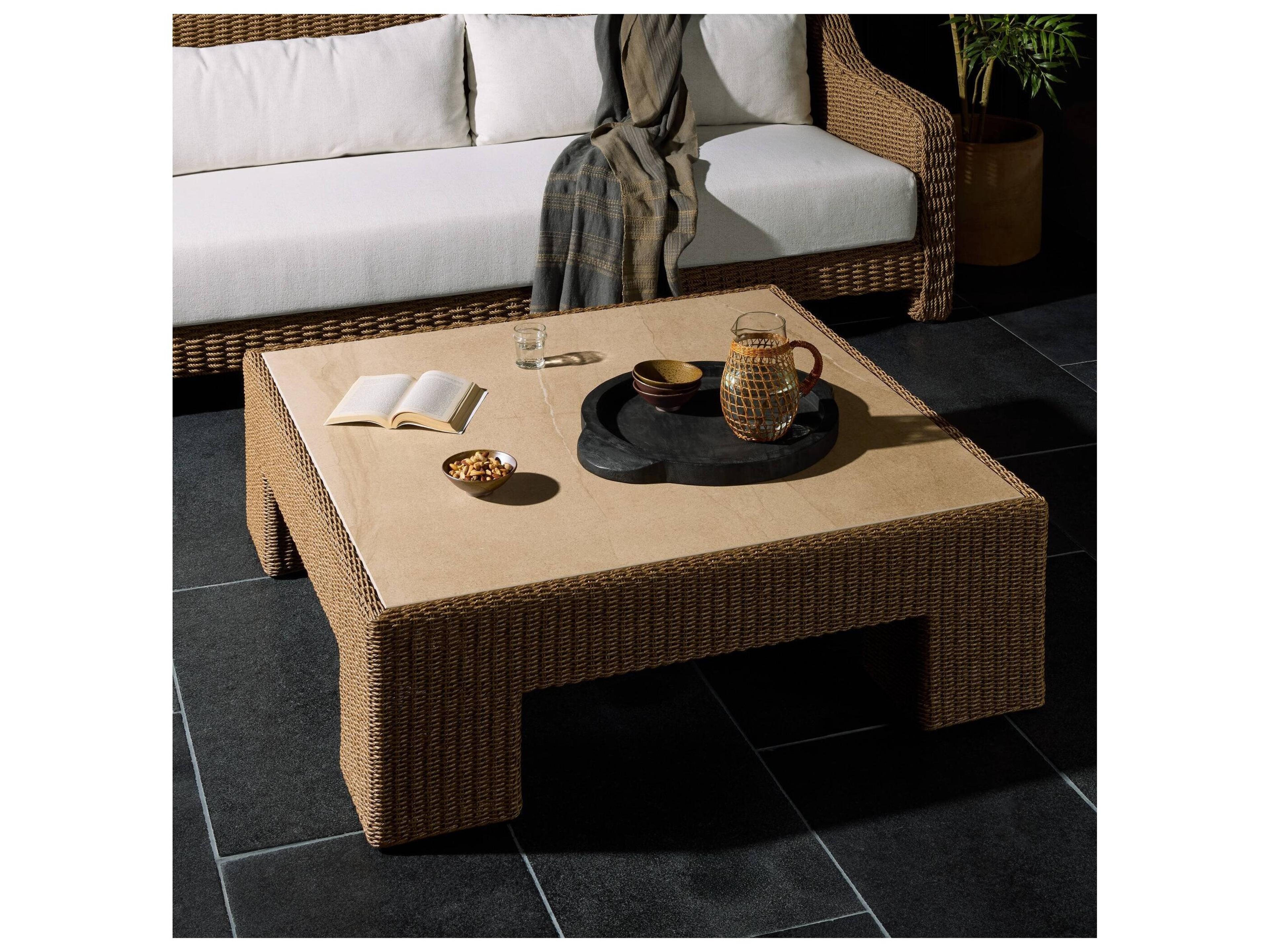 Four Hands Outdoor Maris Outdoor Coffee Table - Corso Beige
