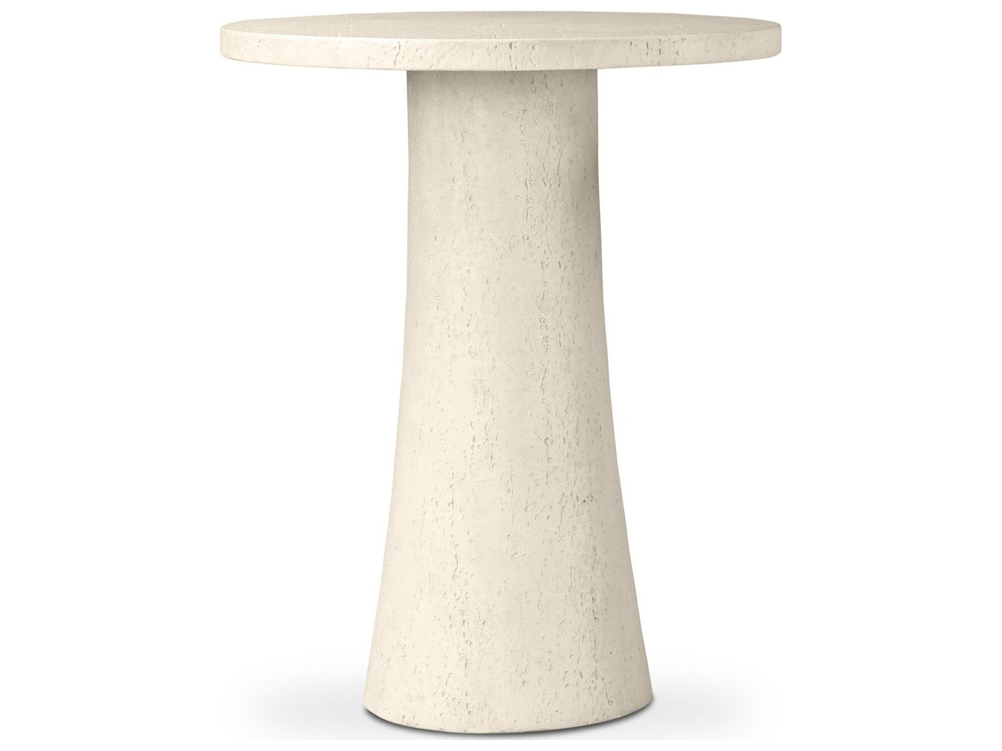 Varda Outdoor Bar + Counter Table - Coarse Ivory Concrete