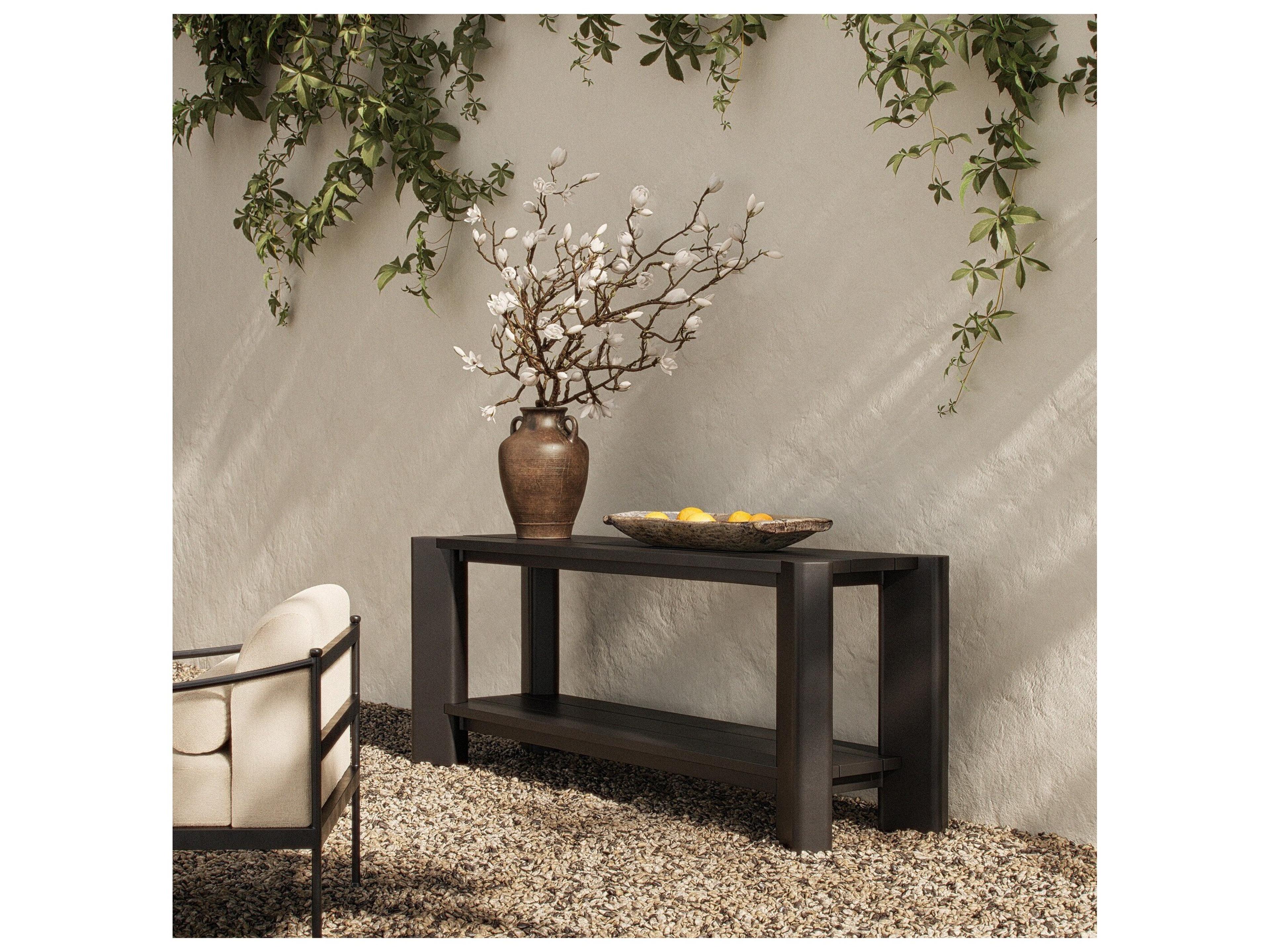 Four Hands Outdoor Soho Outdoor Metal Console Table - Bronze