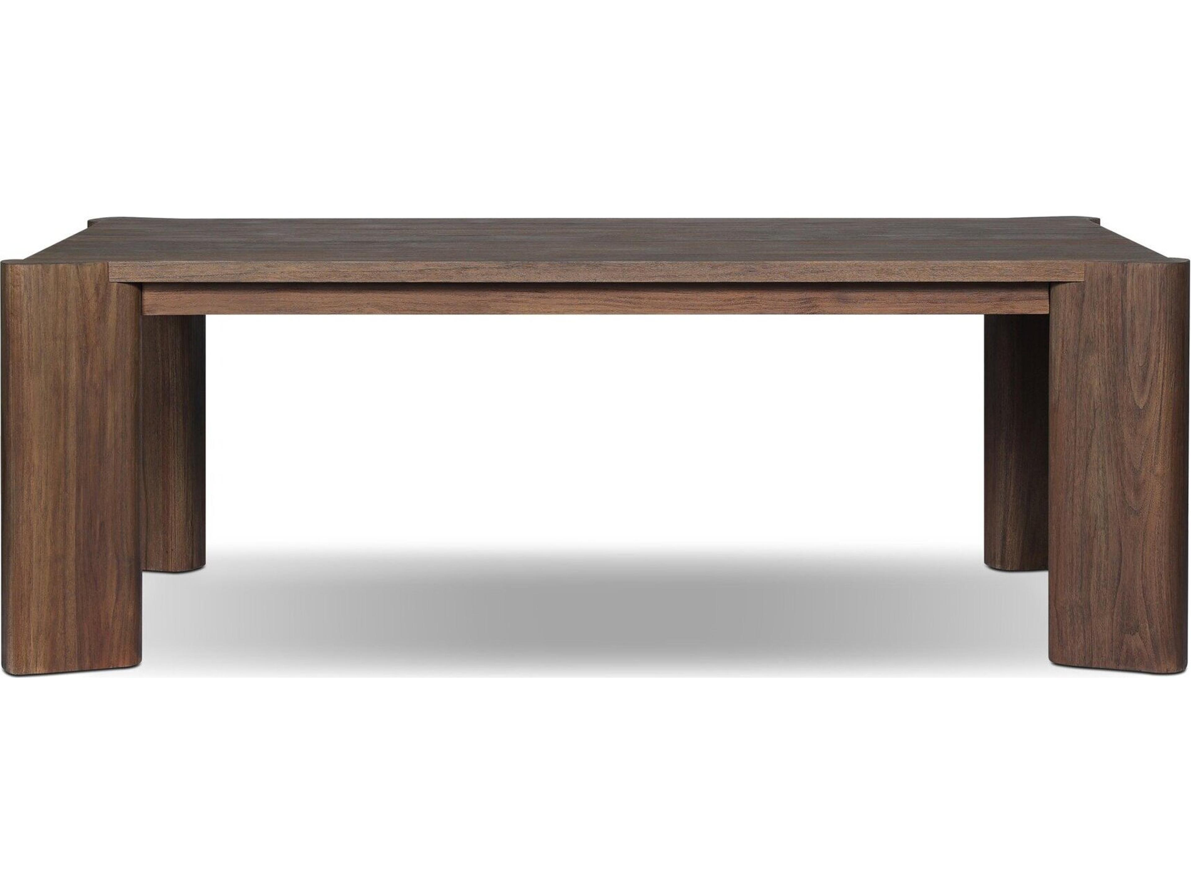 Four Hands Outdoor Soho Outdoor Dining Table - Stained Saddle Brown