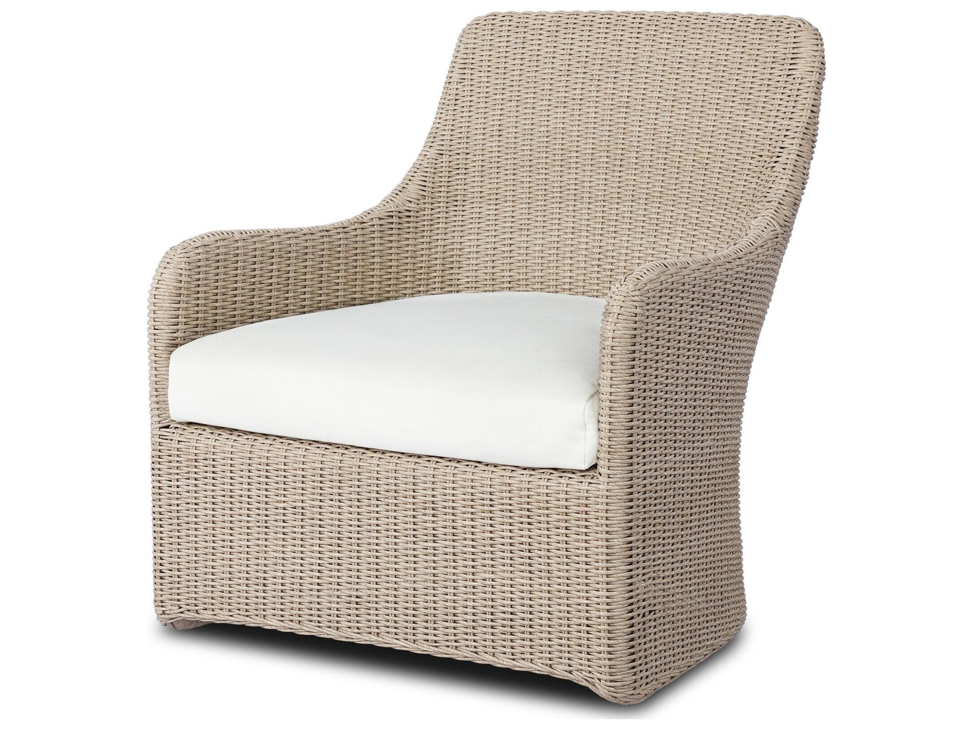 Blaire Outdoor Swivel Chair - Vintage White