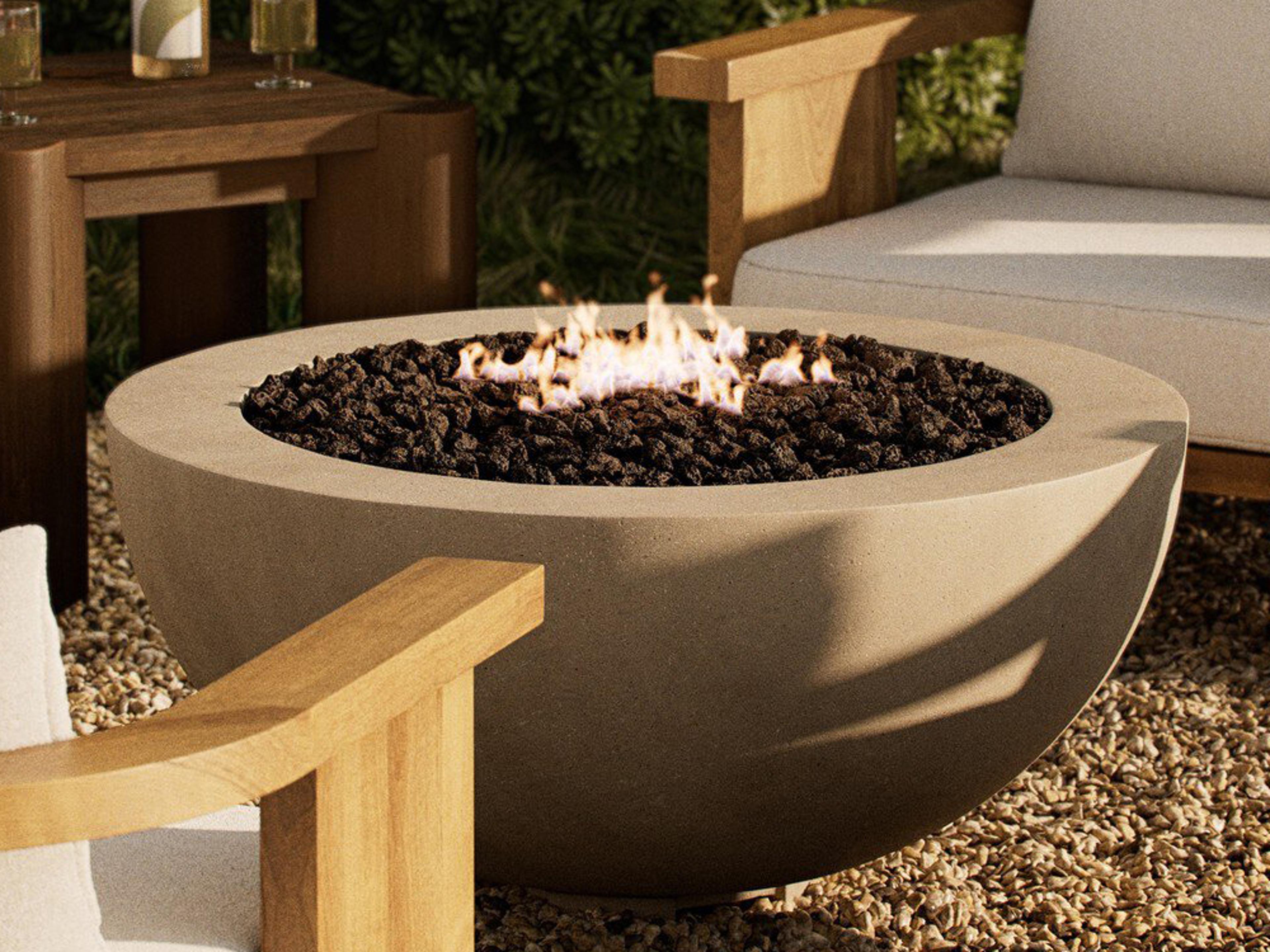 Four Hands Outdoor Garwood Lavine  Sofa-94" - Alessi Buff