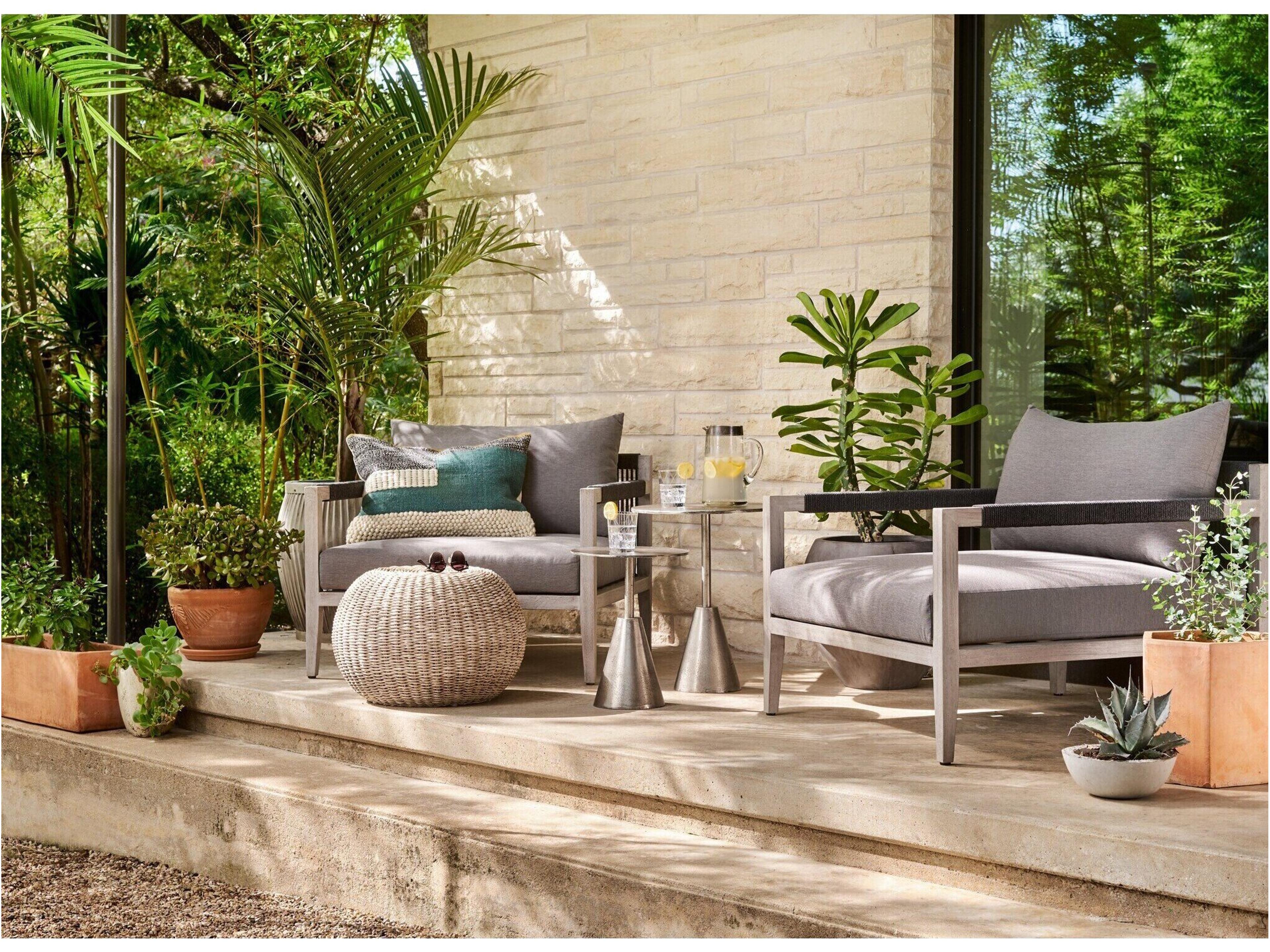 Four Hands Outdoor Solano Delano  Metal Chair - Ivory Rope