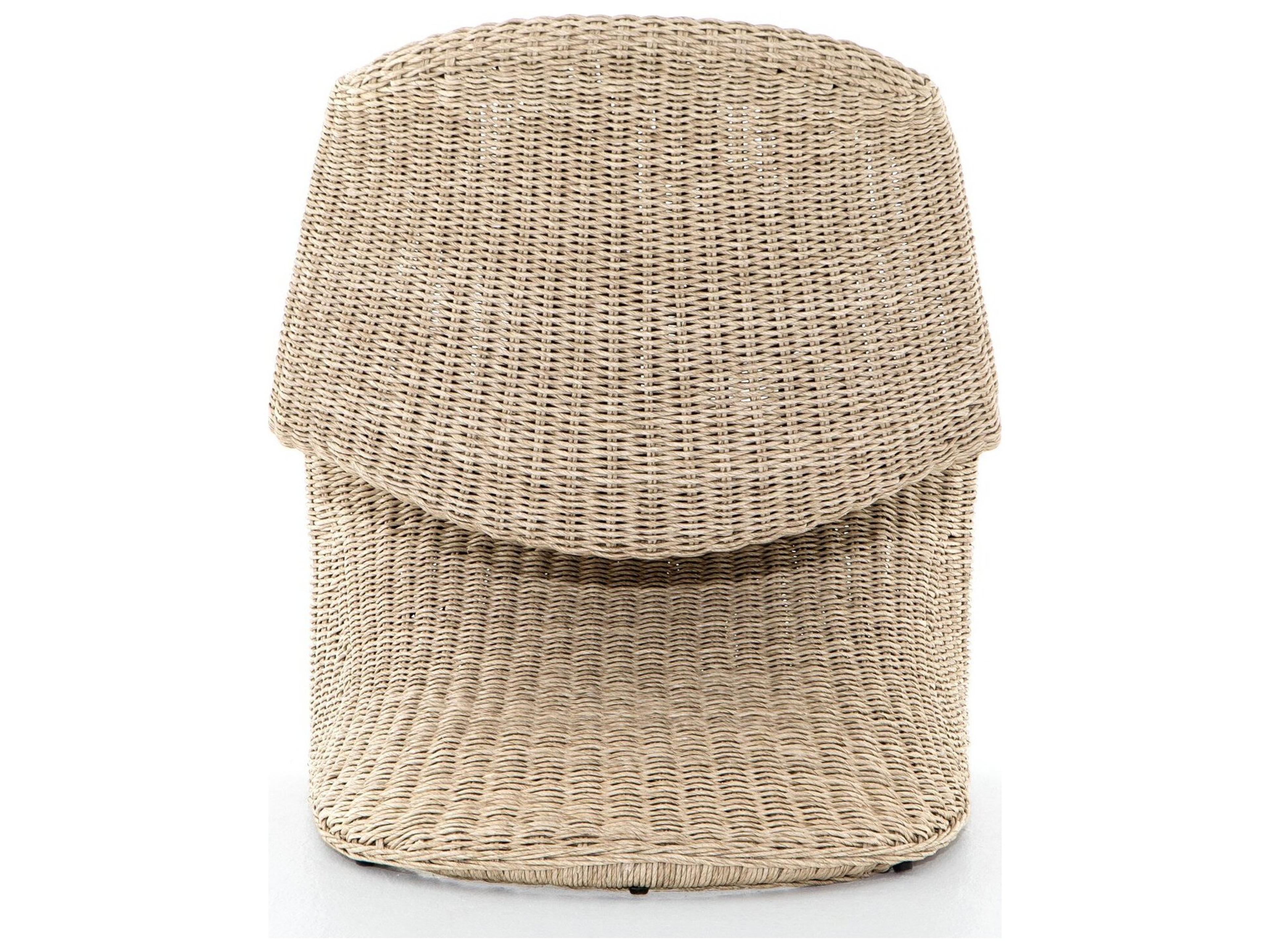 Four Hands Outdoor Grass Roots Vintage White Lounge Chair