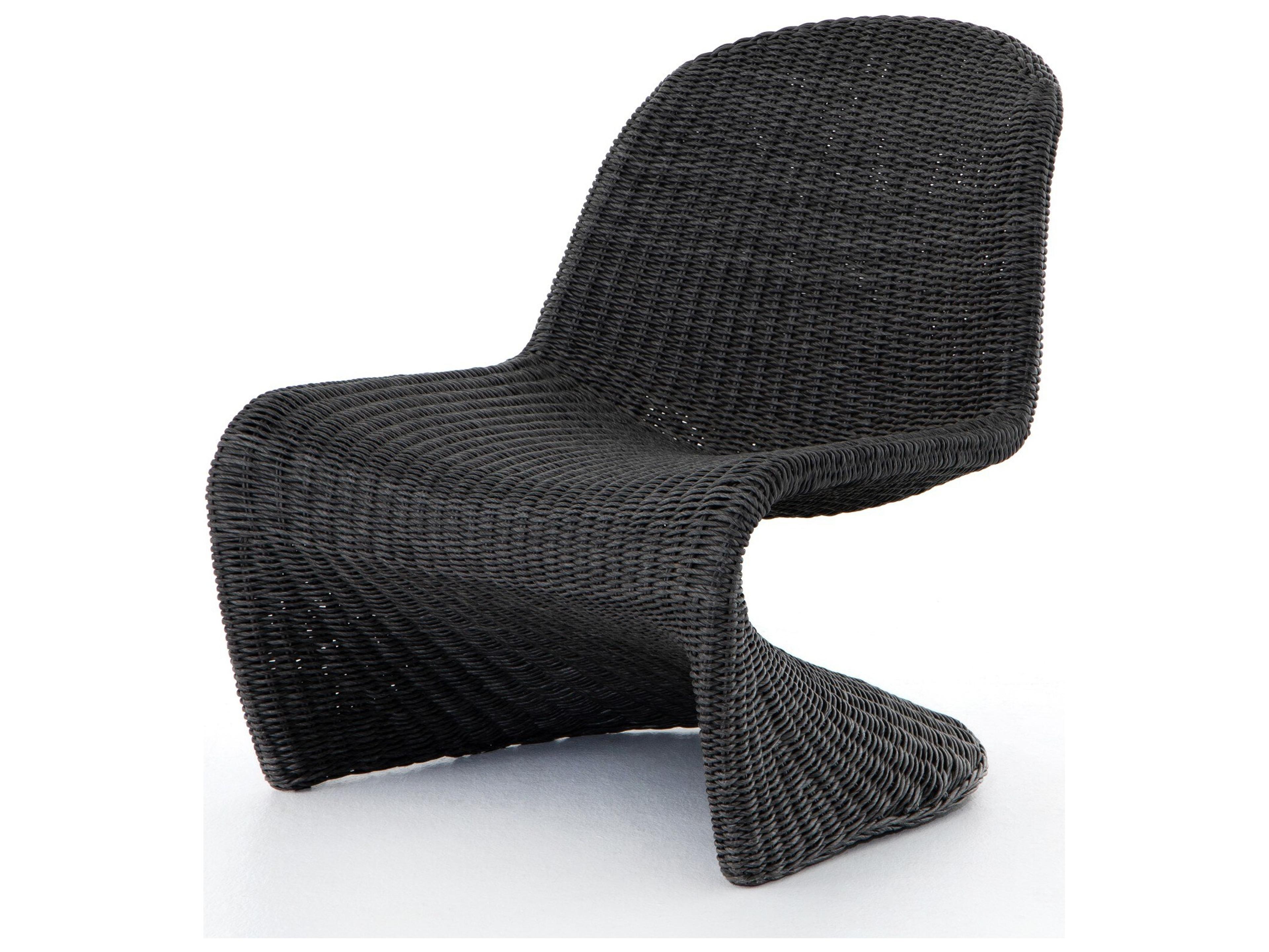 Four Hands Outdoor Grass Roots Vintage Coal Lounge Chair