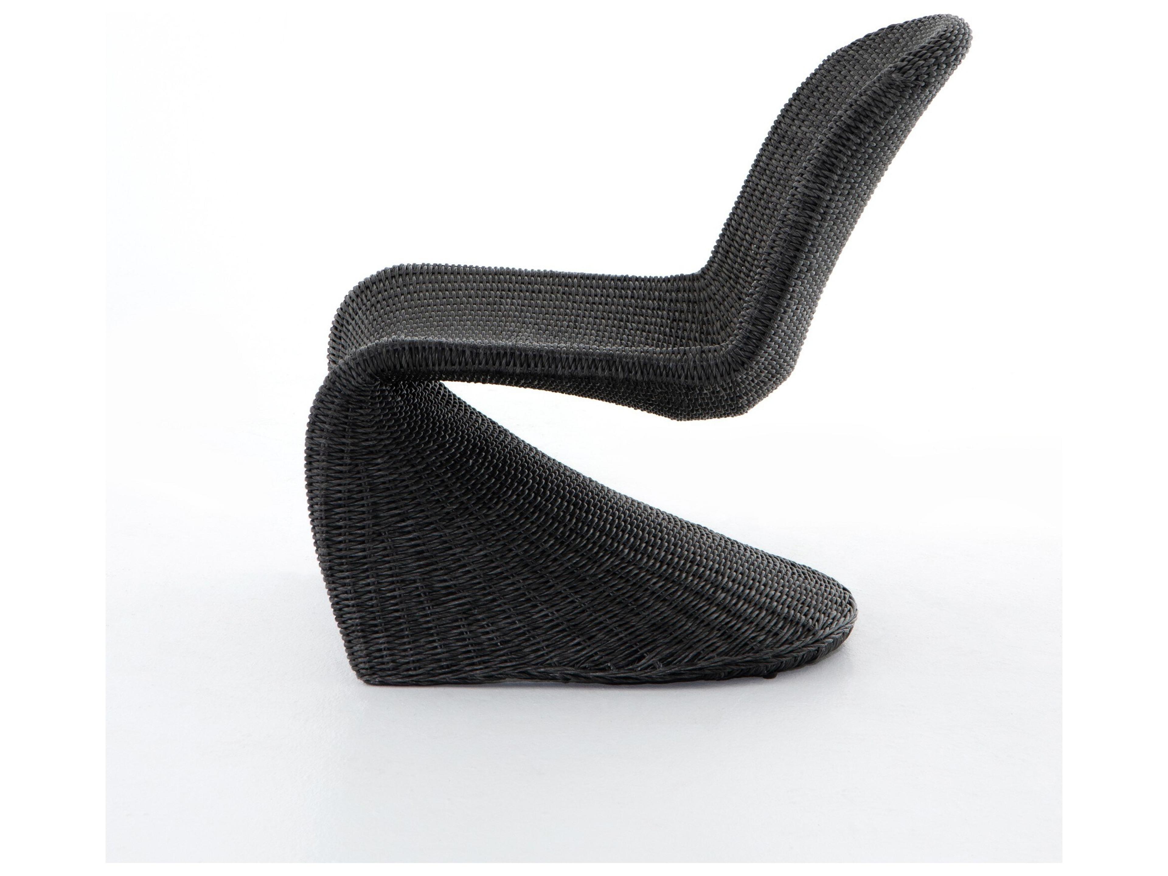 Four Hands Outdoor Grass Roots Vintage Coal Lounge Chair