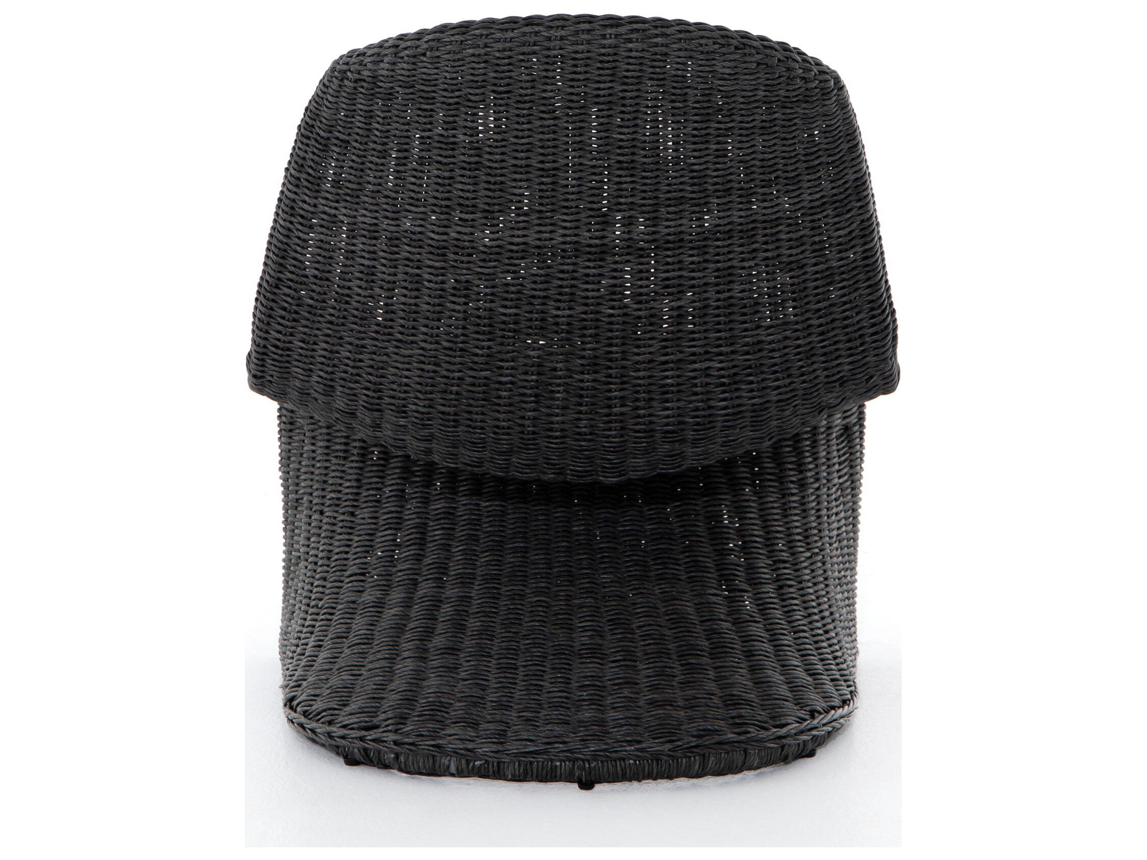 Four Hands Outdoor Grass Roots Vintage Coal Lounge Chair