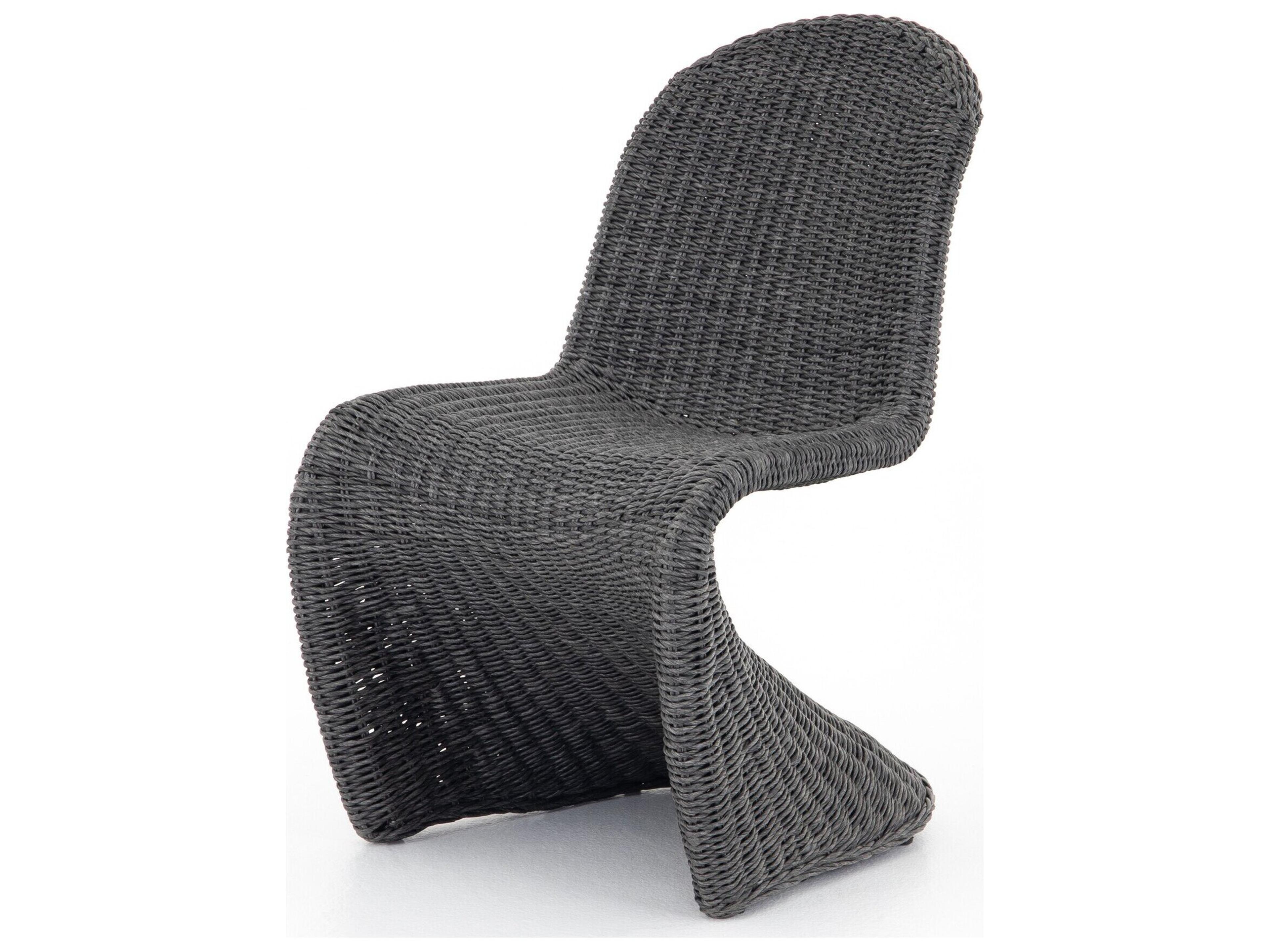 Globetrotter Outdoor Vintage Coal Resin Dining Chair