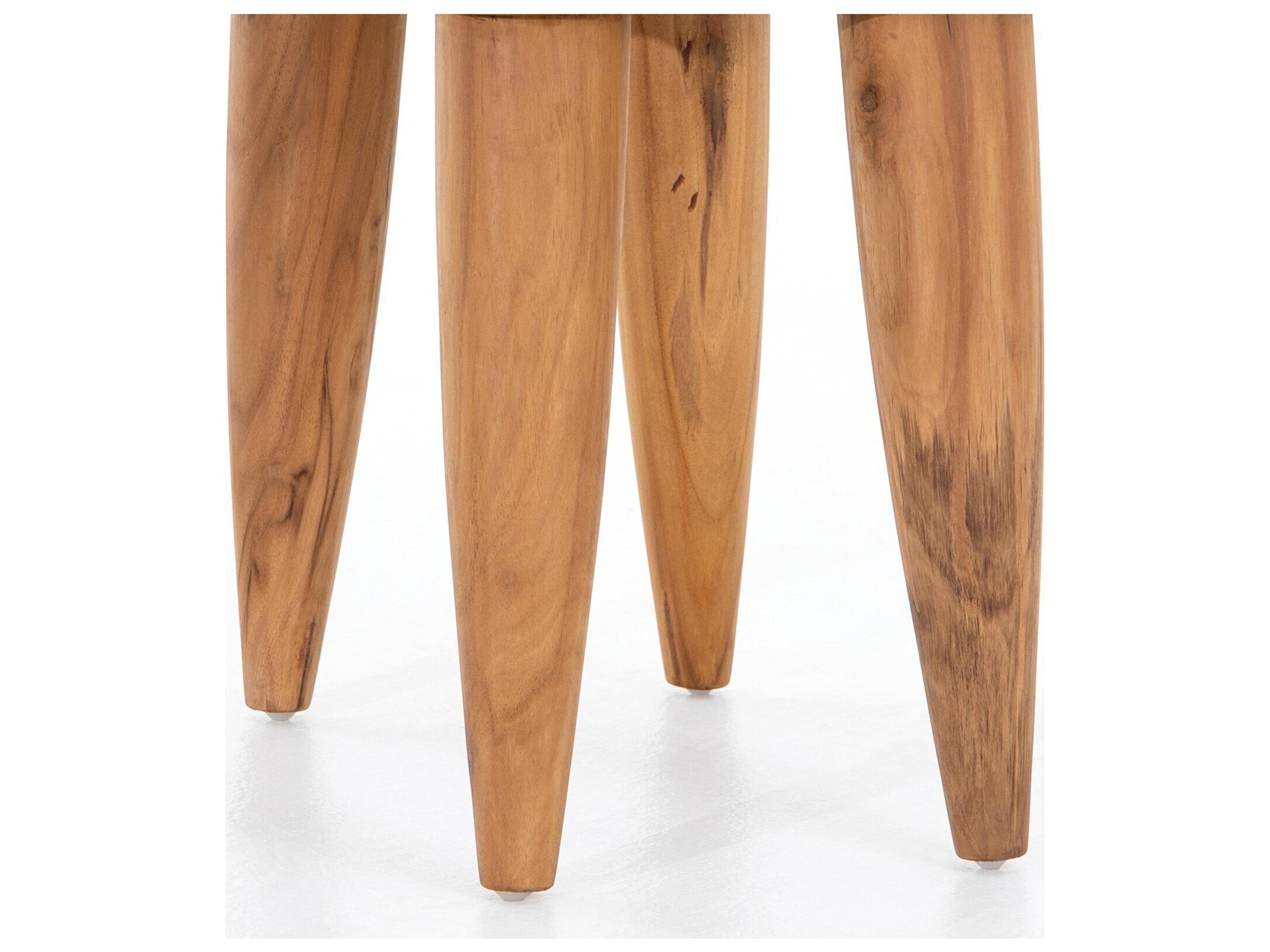 Four Hands Outdoor Grass Roots Aged Natural Outdoor Stool
