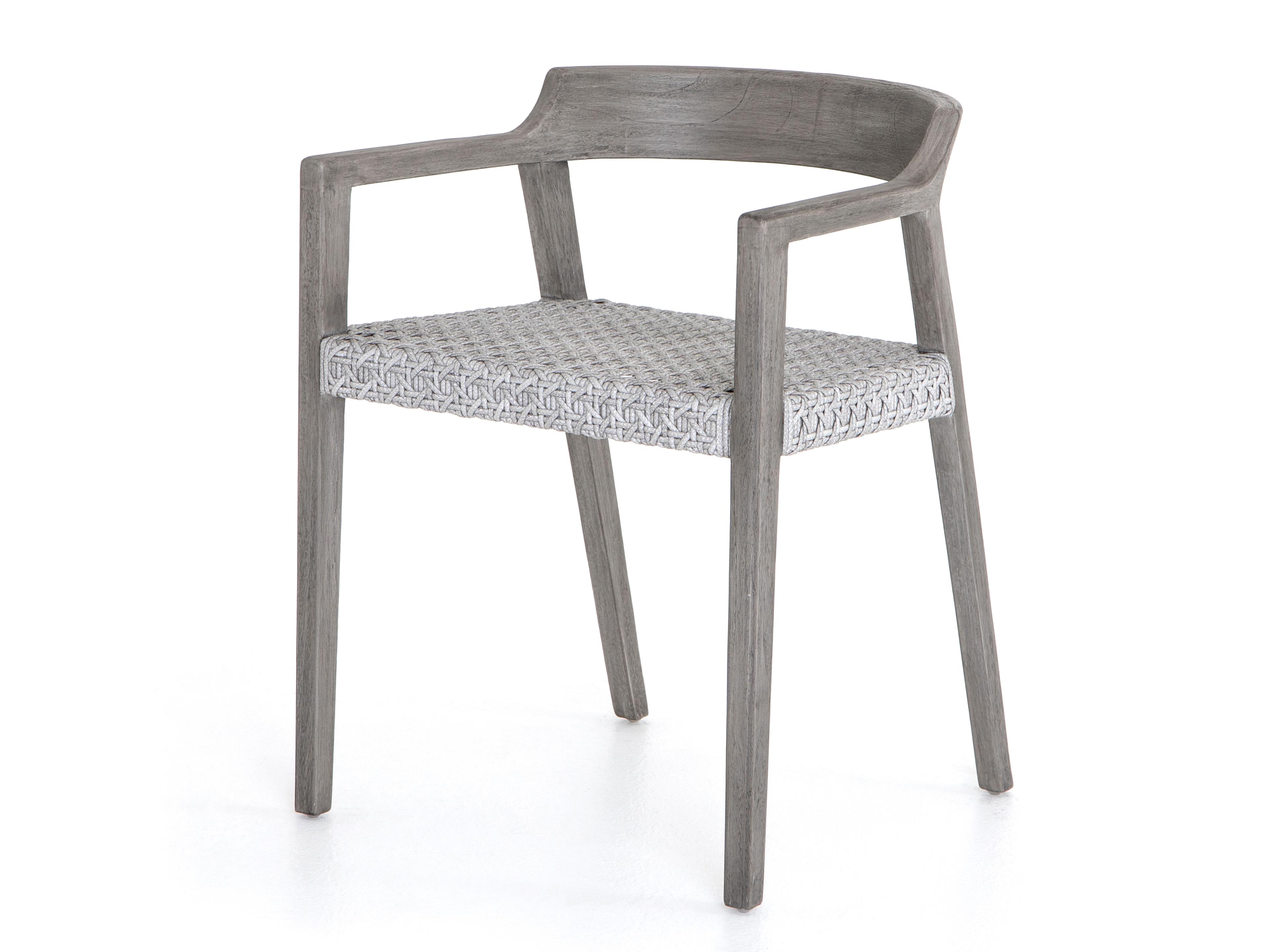 Globetrotter Outdoor Weathered Grey Teak / Brushed Resin Dining Chair