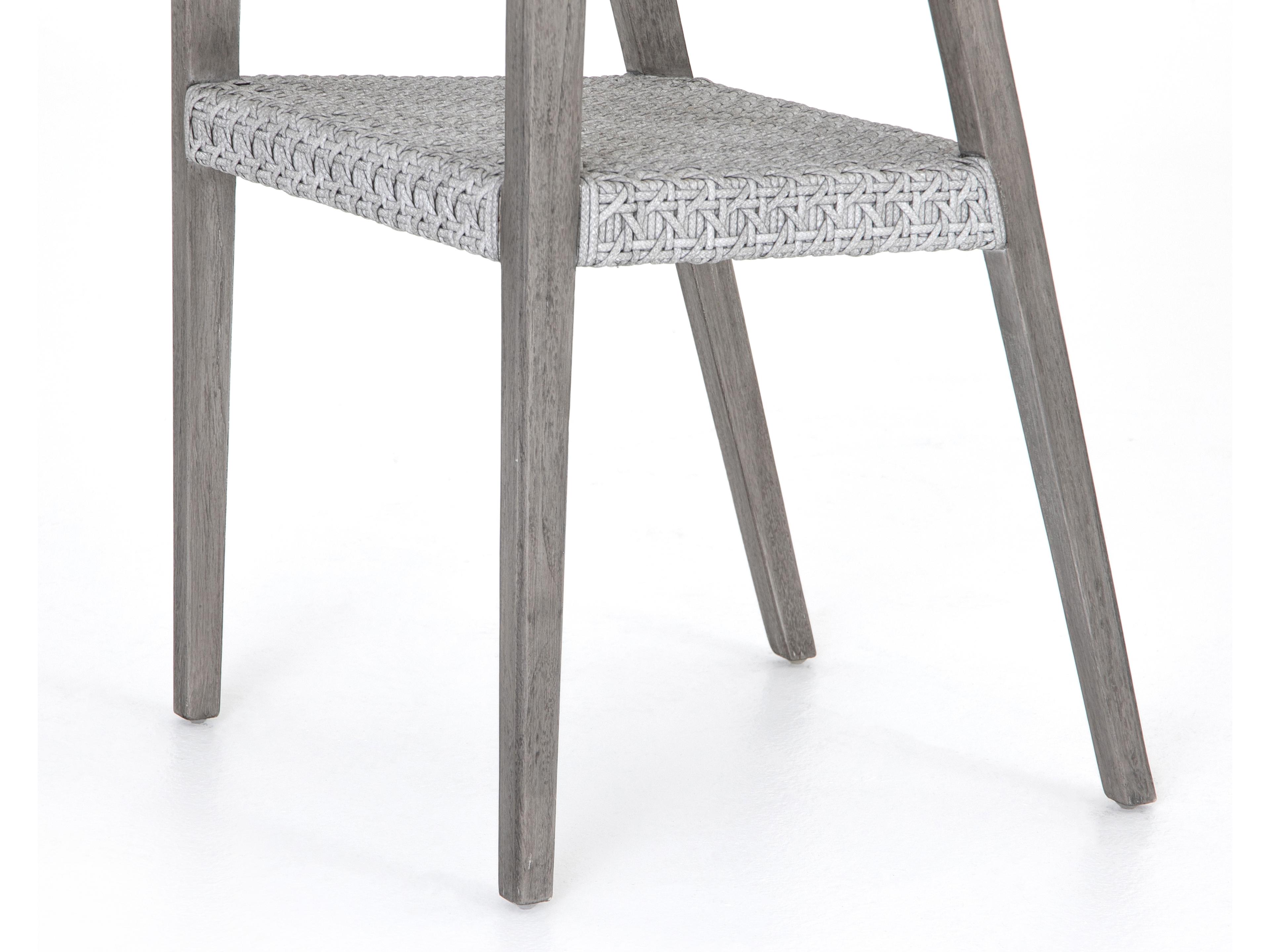 Luxecor Globetrotter Outdoor Weathered Grey Teak / Brushed Resin Dining Chair