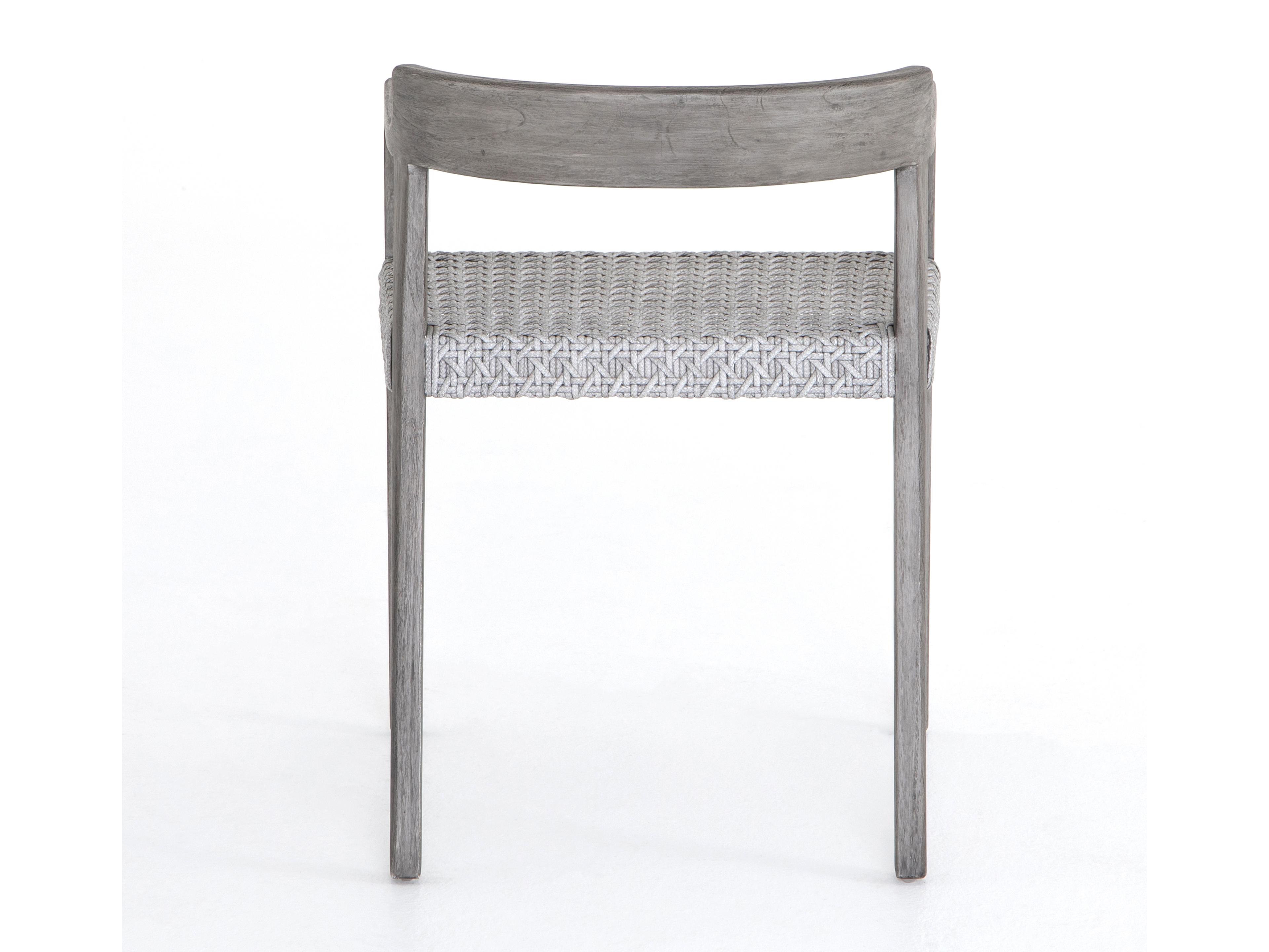 Luxecor Globetrotter Outdoor Weathered Grey Teak / Brushed Resin Dining Chair