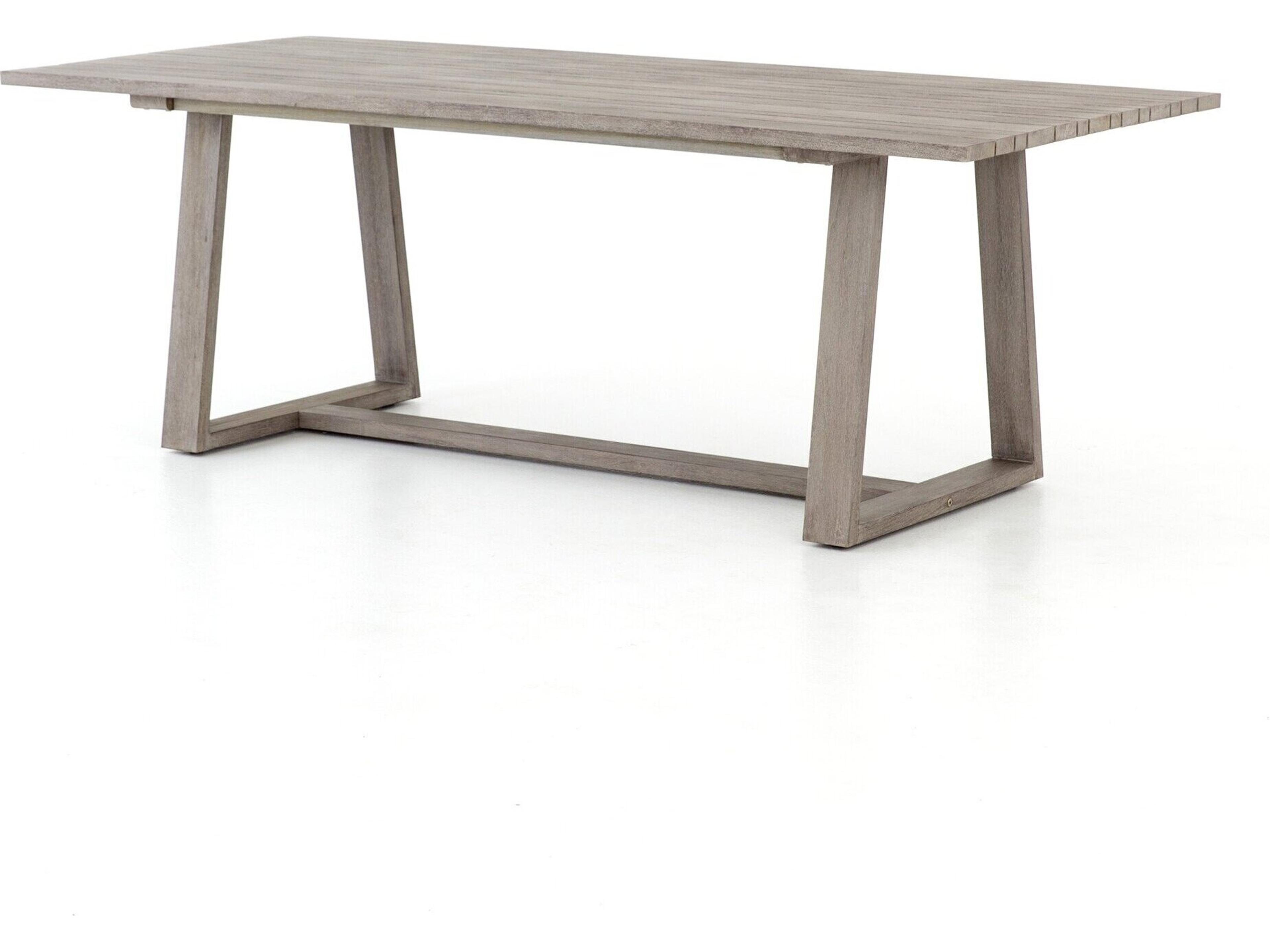Globetrotter Outdoor Weathered Grey Teak Rectangular Dining Table