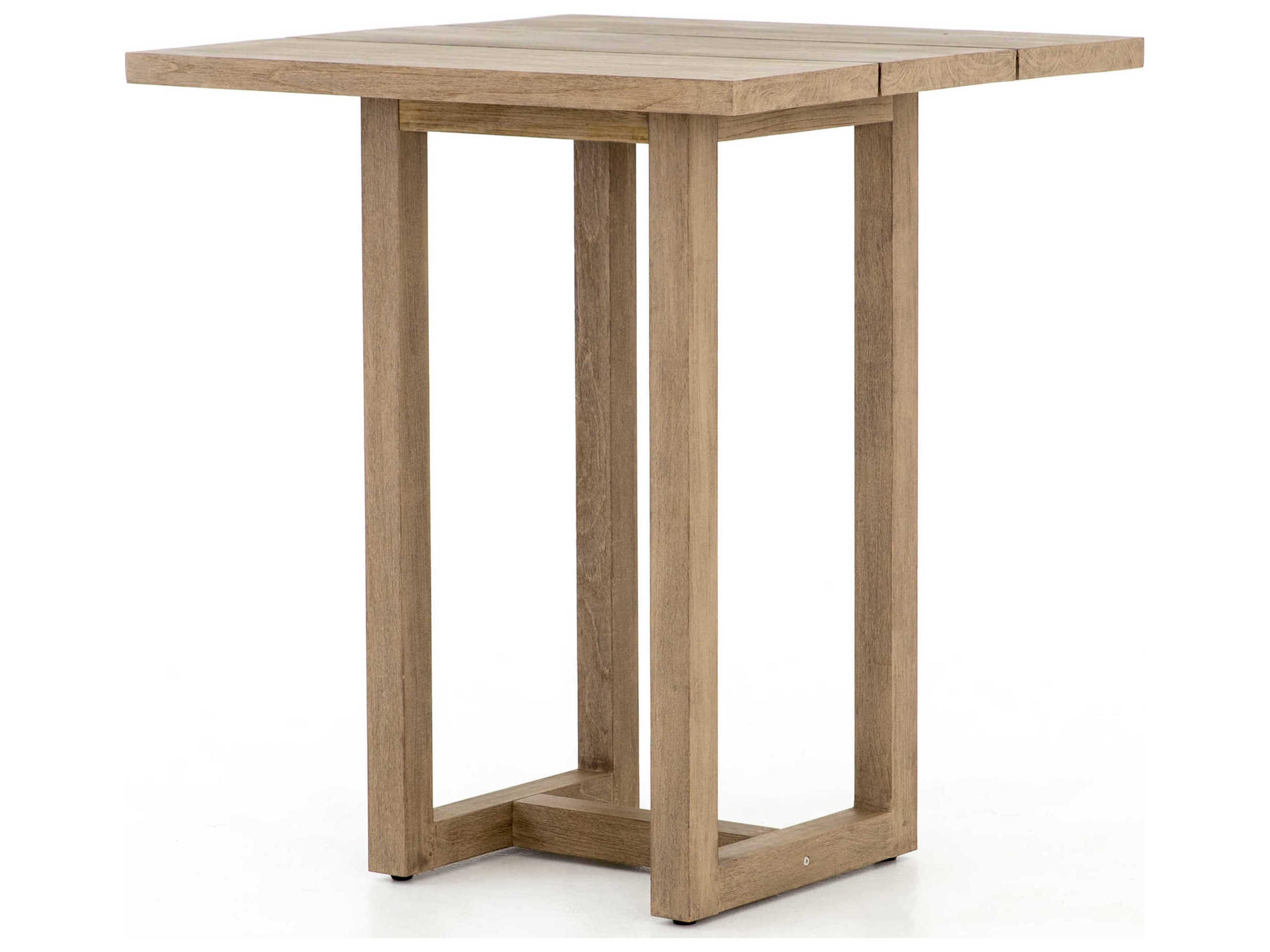 Globetrotter Outdoor Washed Brown Teak Square Bar Table