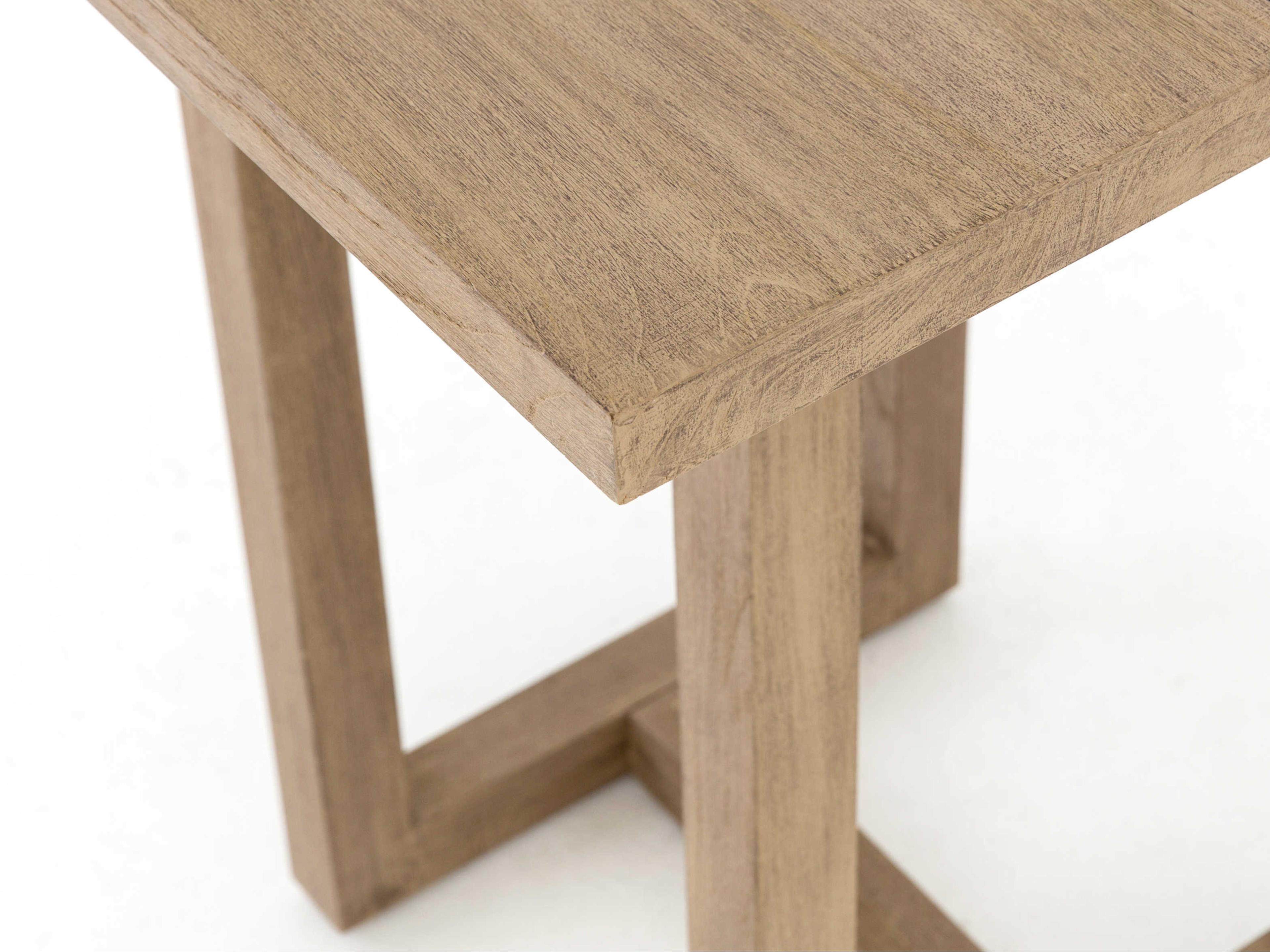 Luxecor Globetrotter Outdoor Washed Brown Teak Square Bar Table