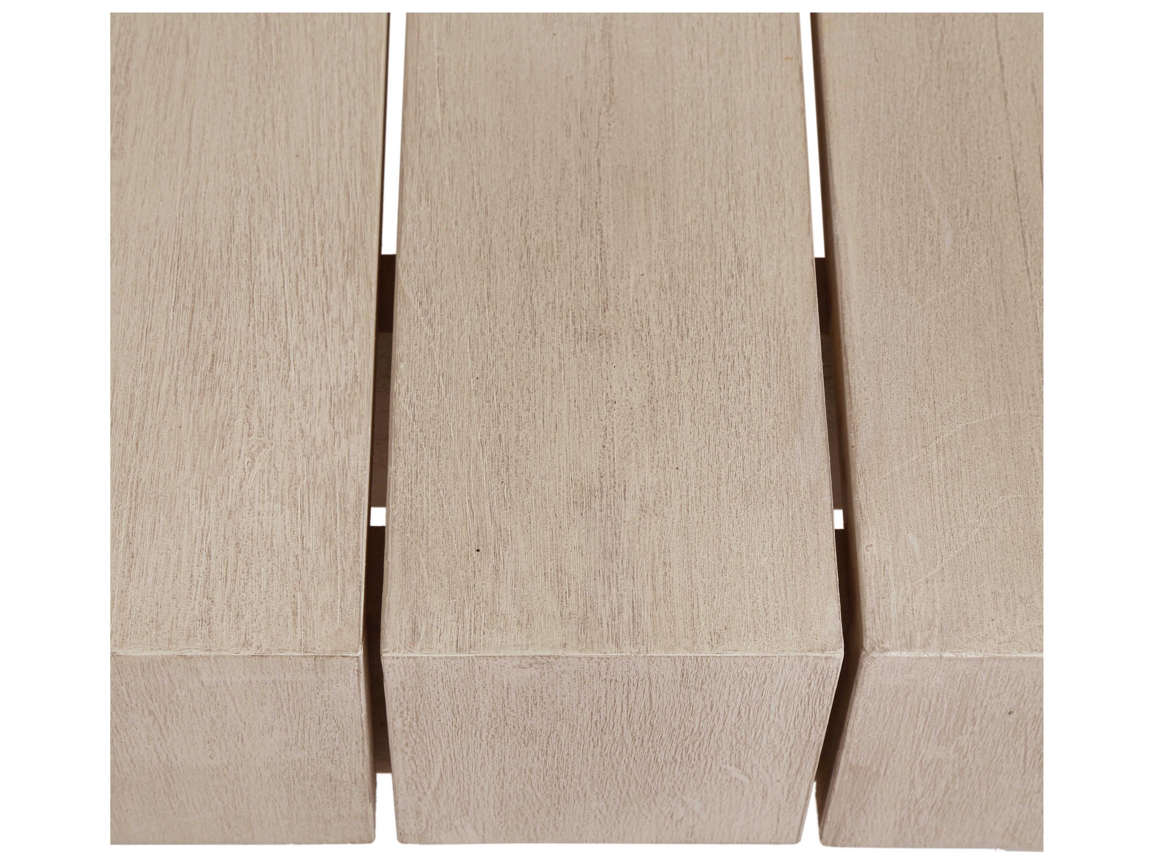 Luxecor Globetrotter Outdoor Washed Brown Teak Rectangular Dining Table