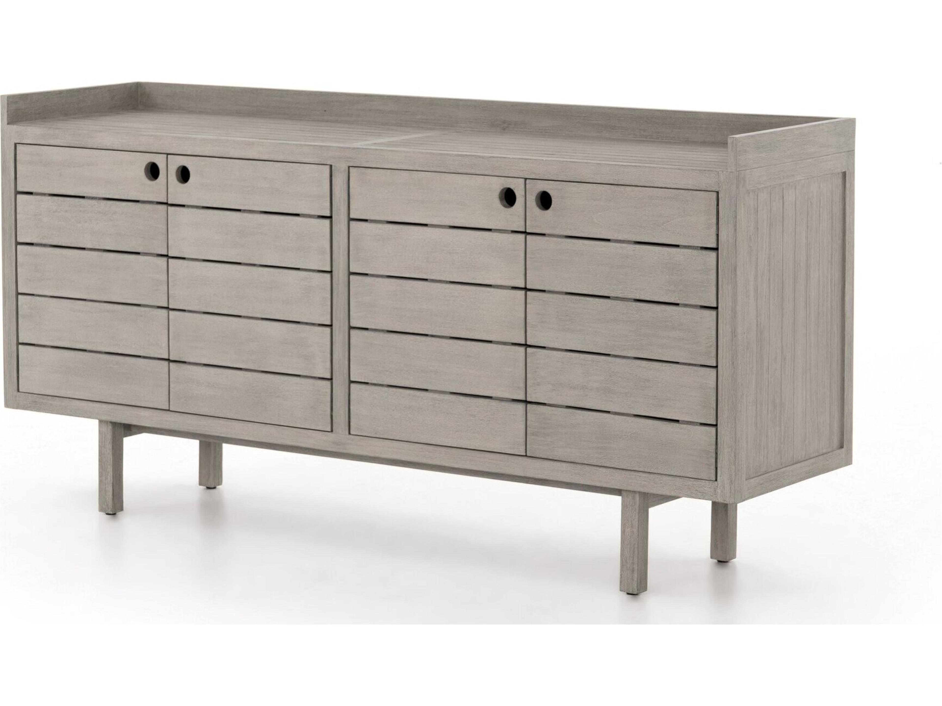 Solano Weathered Grey Teak Rectangular Sideboard