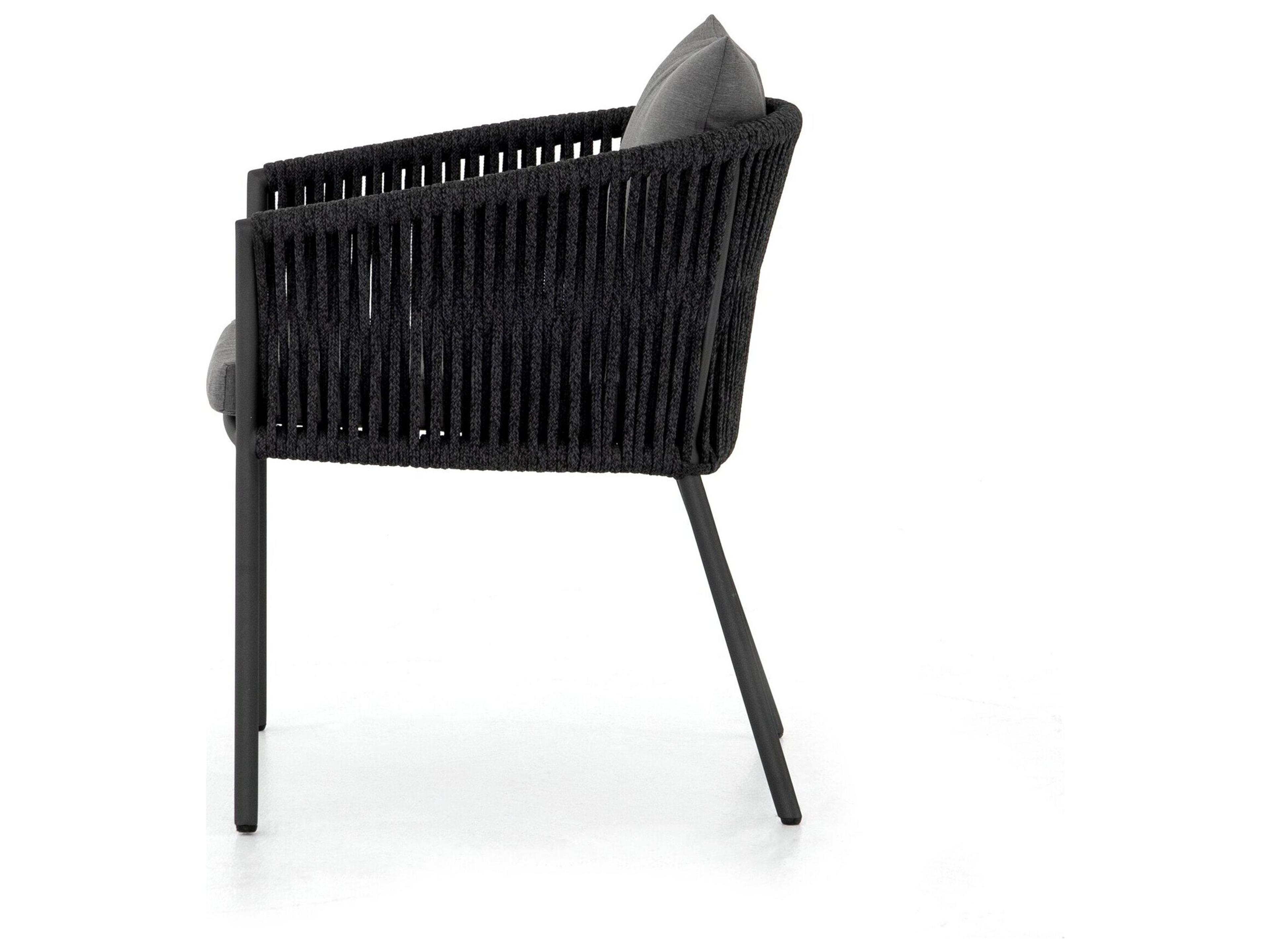 Four Hands Outdoor Grass Roots Portia  Dining Chair-Vintage Whit