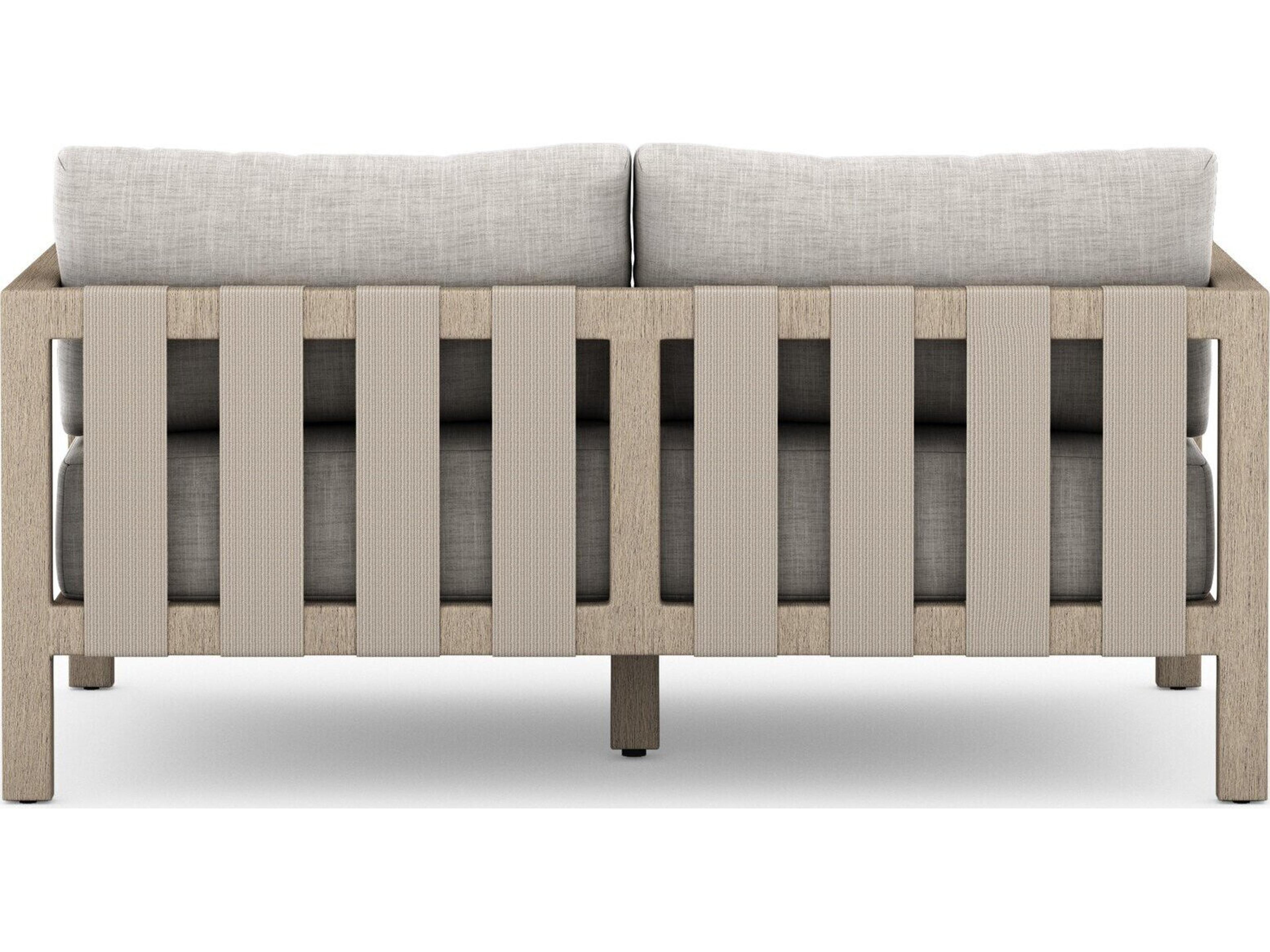 Four Hands Outdoor Solano Sherwood  Sofa-93-Grey/Stone Gre