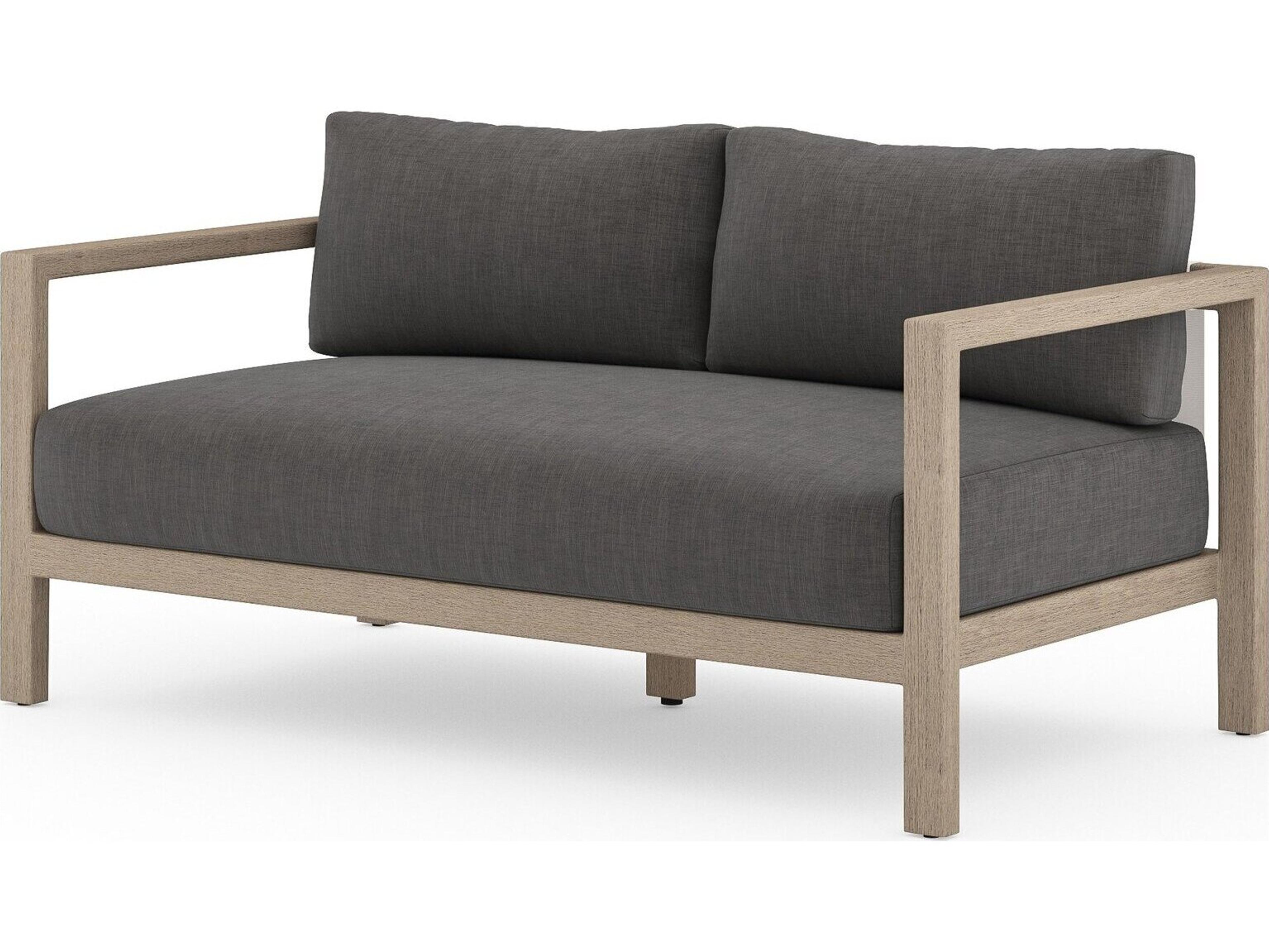 Solano Sherwood  Sofa-93-Grey/Charcoal