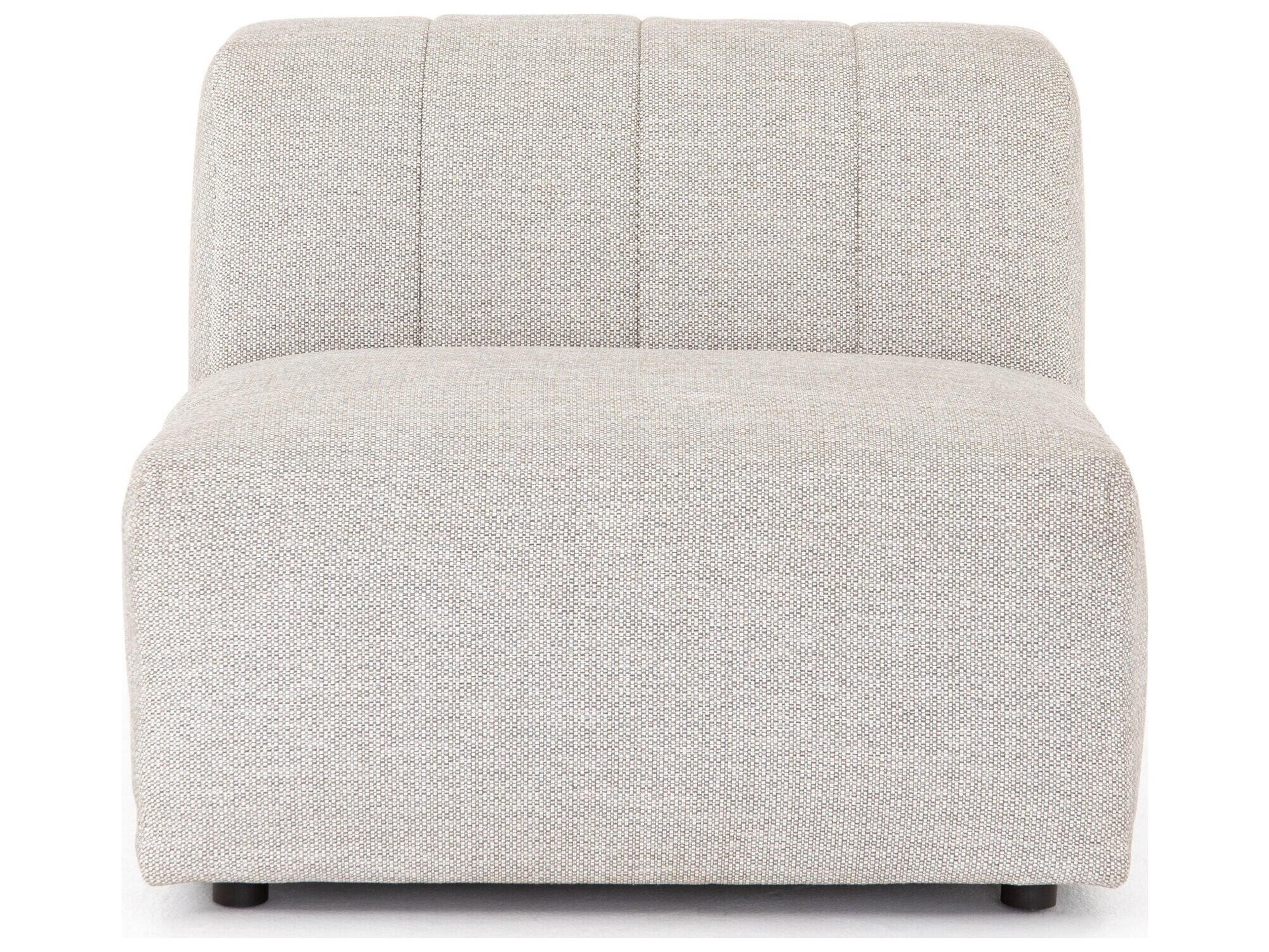 Four Hands Outdoor Solano Faye Ash Cushion Armless Lounge Chair