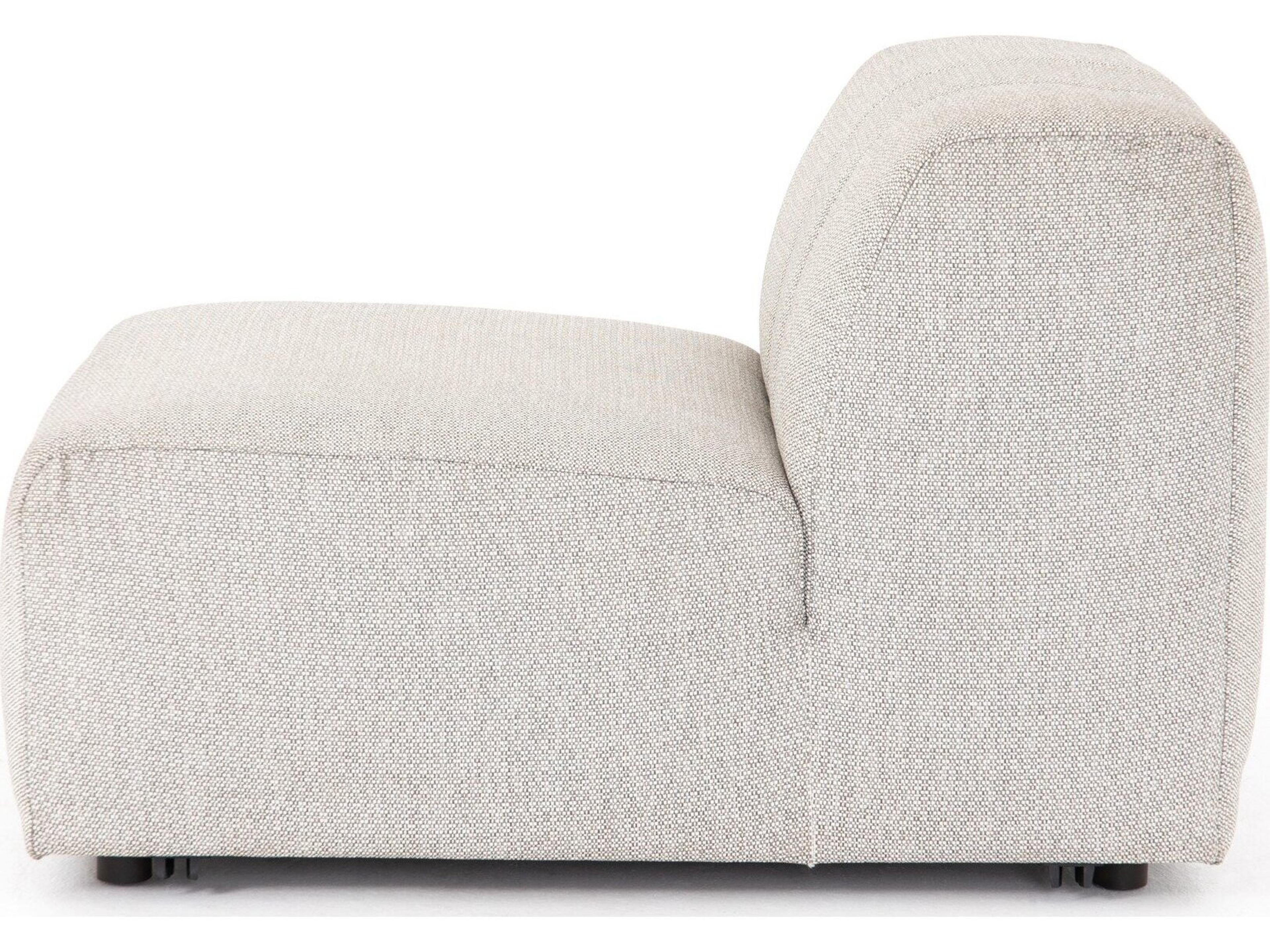 Four Hands Outdoor Solano Faye Ash Cushion Armless Lounge Chair