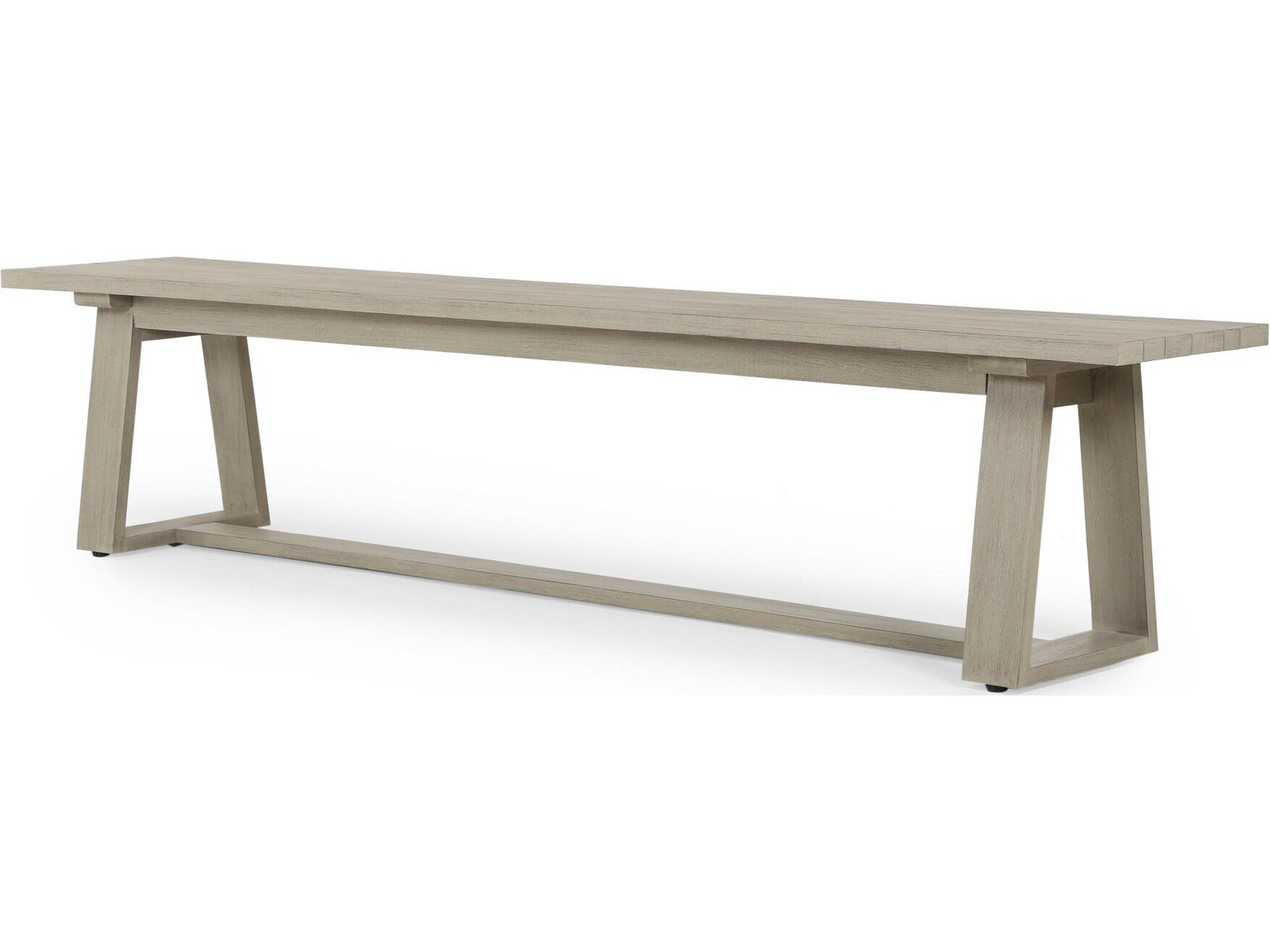 Globetrotter Outdoor Weathered Grey Teak Bench