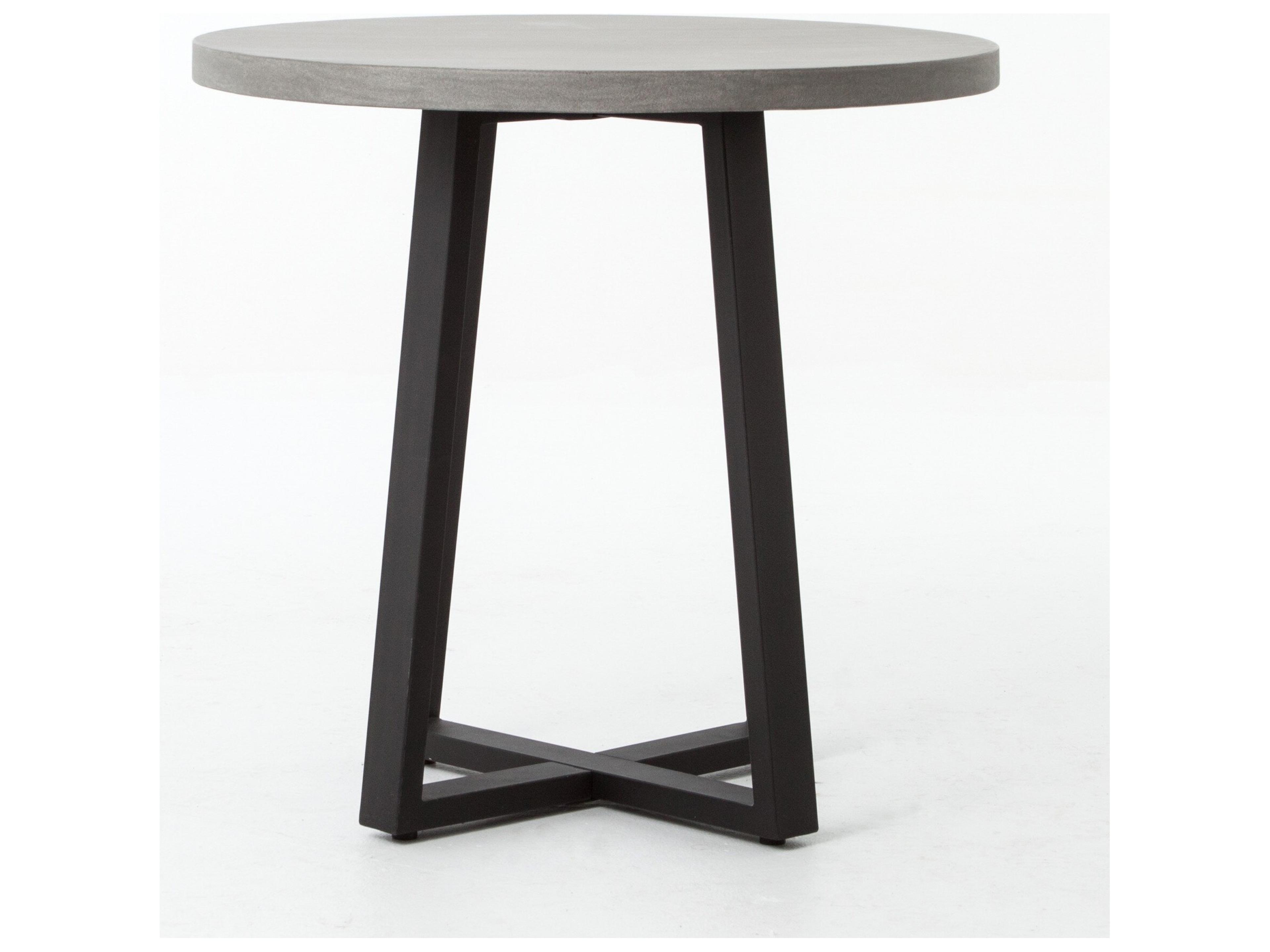 Luxecor Globetrotter Outdoor Light Grey Resin Round Dining Table