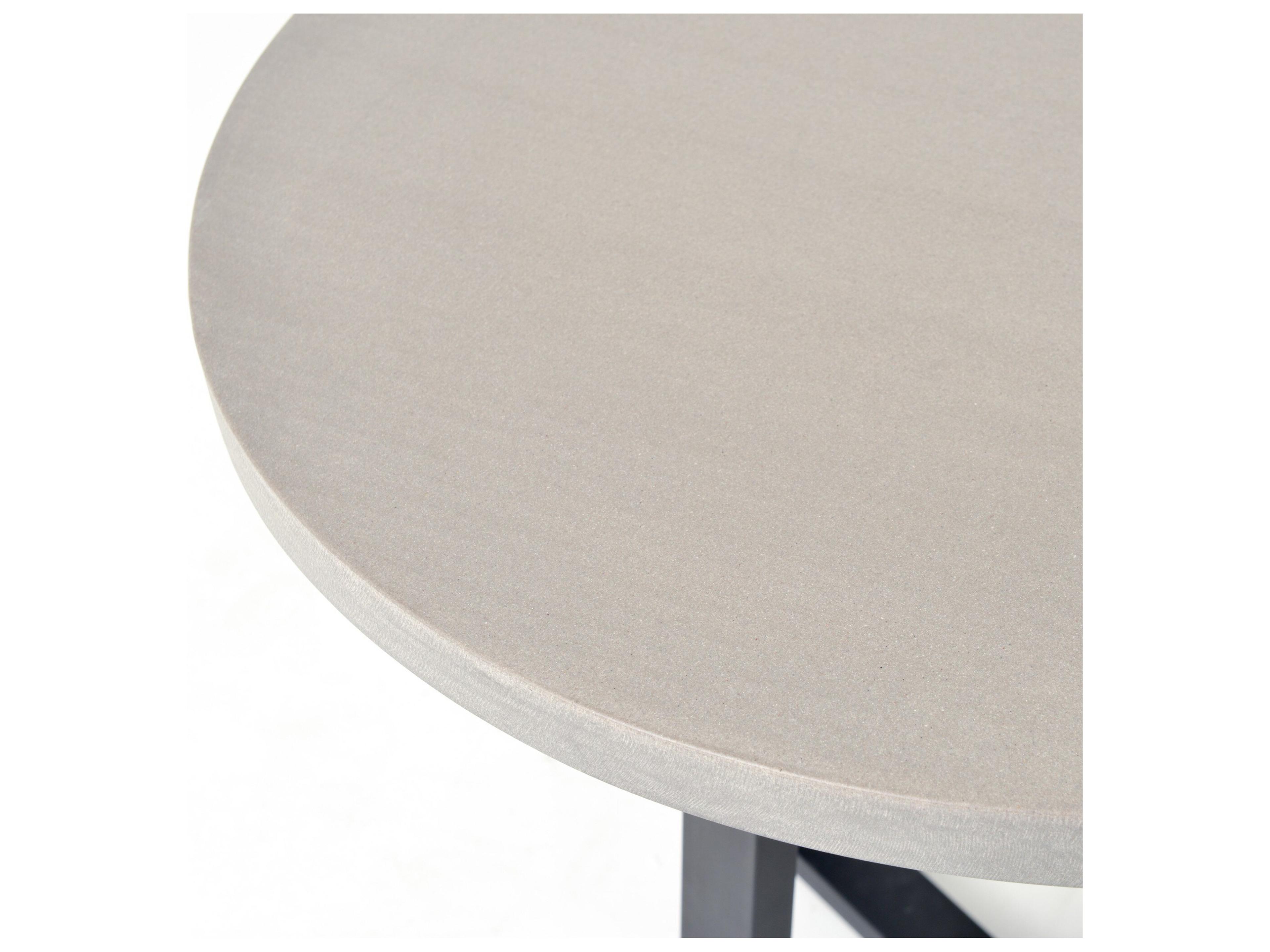 Luxecor Globetrotter Outdoor Light Grey Resin Round Dining Table