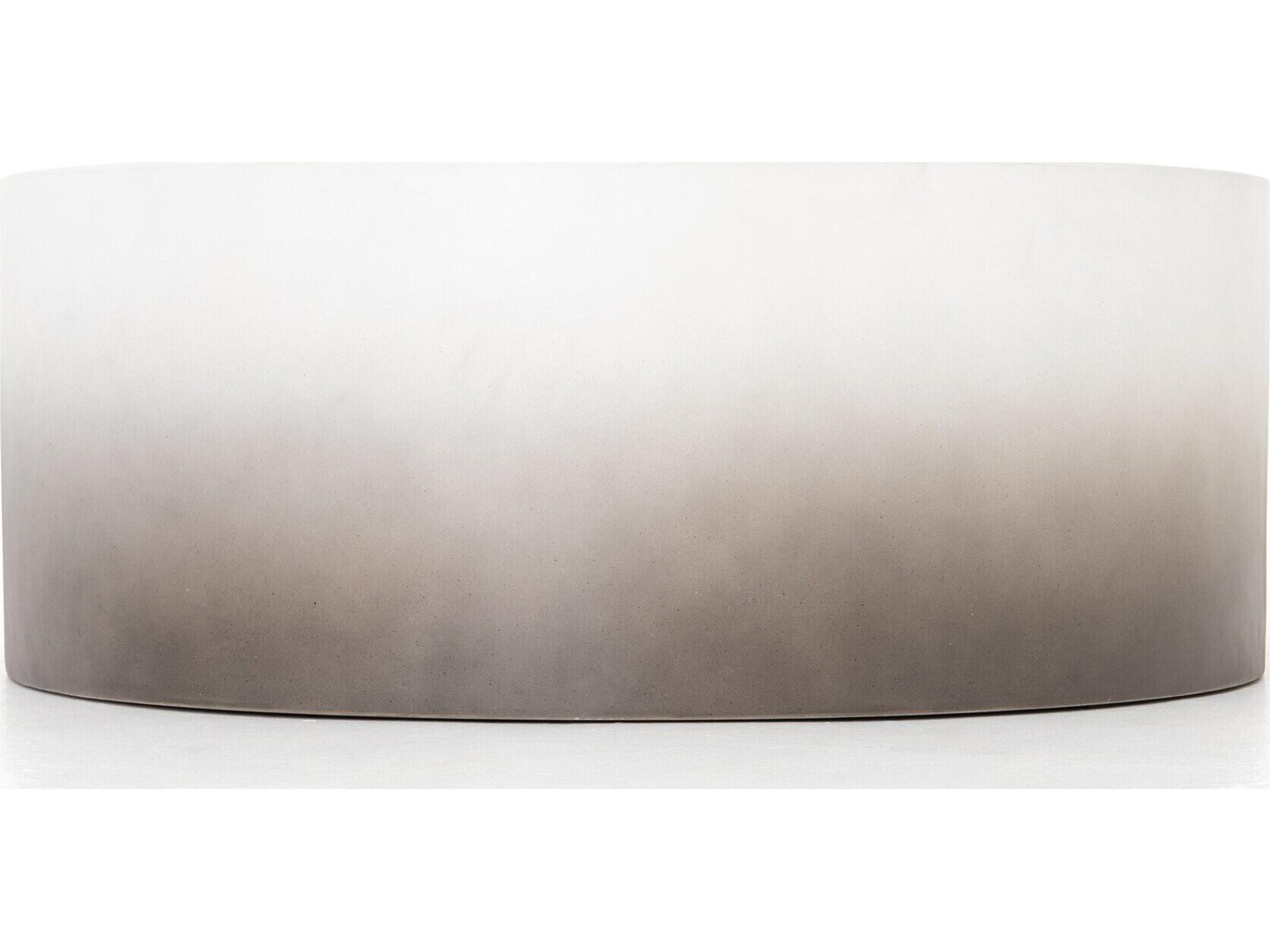 Thayer Slate Grey Ombre Concrete Round Coffee Table