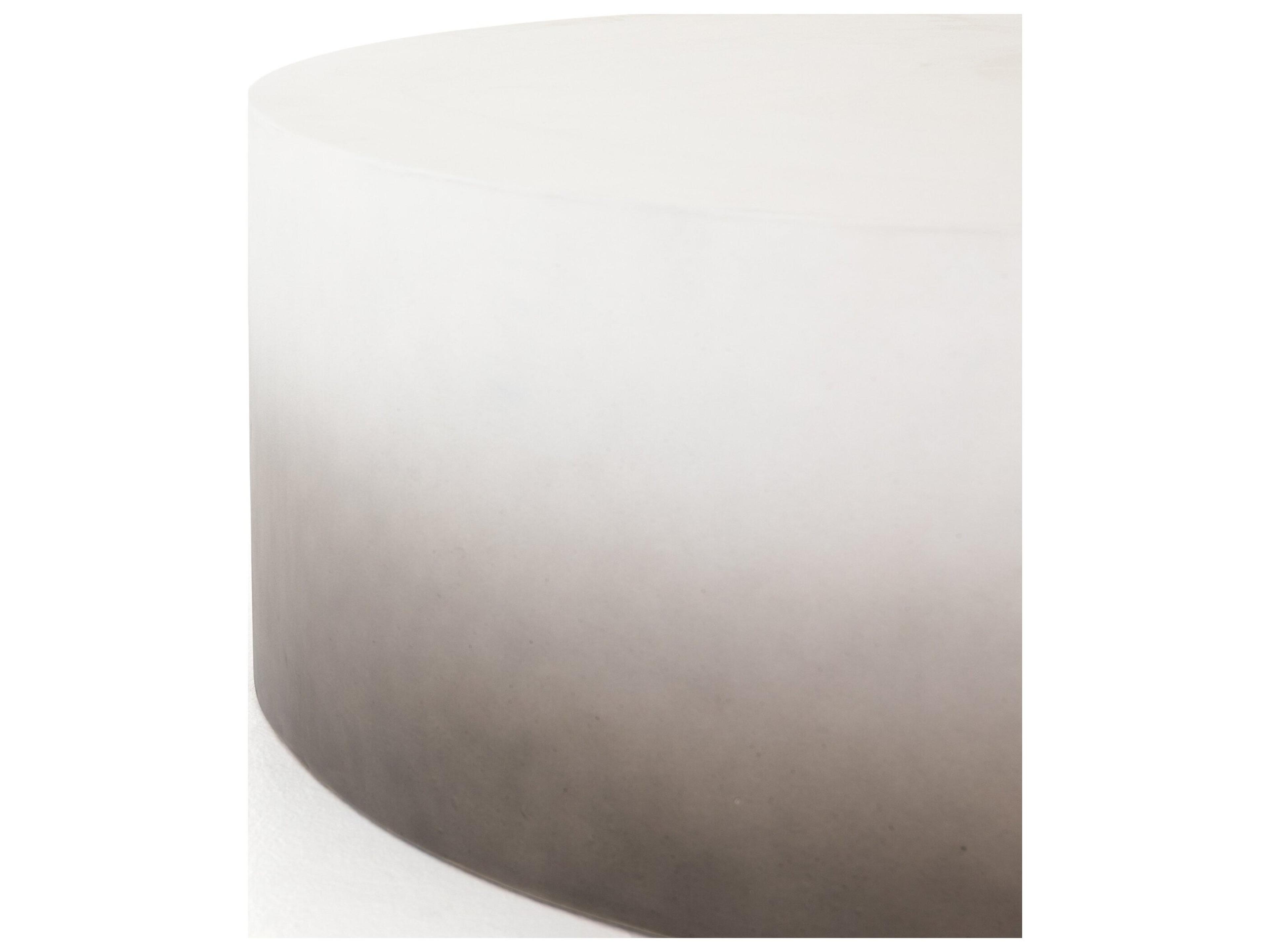 Four Hands Outdoor Thayer Slate Grey Ombre Concrete Round Coffee Table