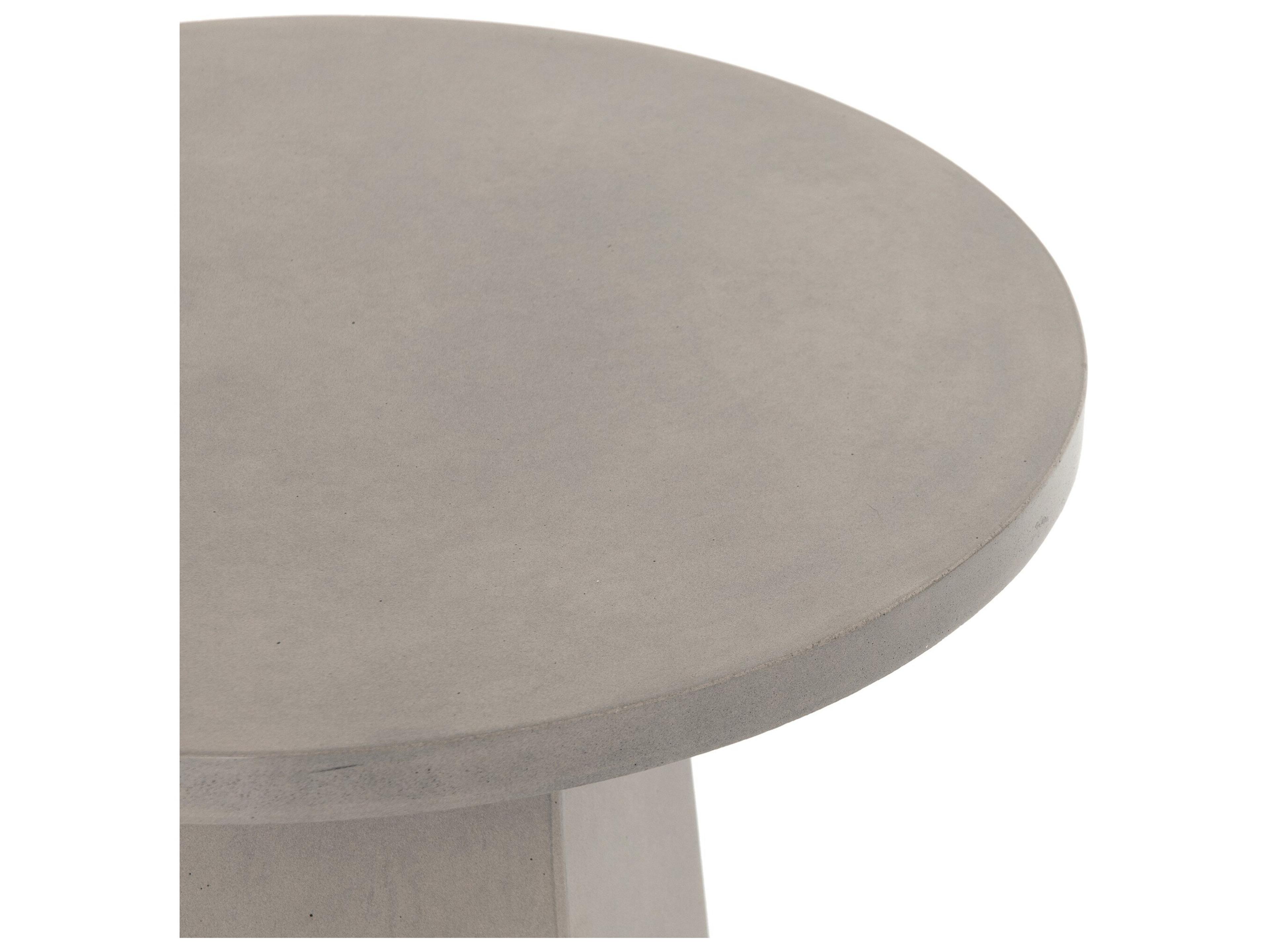Four Hands Outdoor Thayer Concrete Round End Table