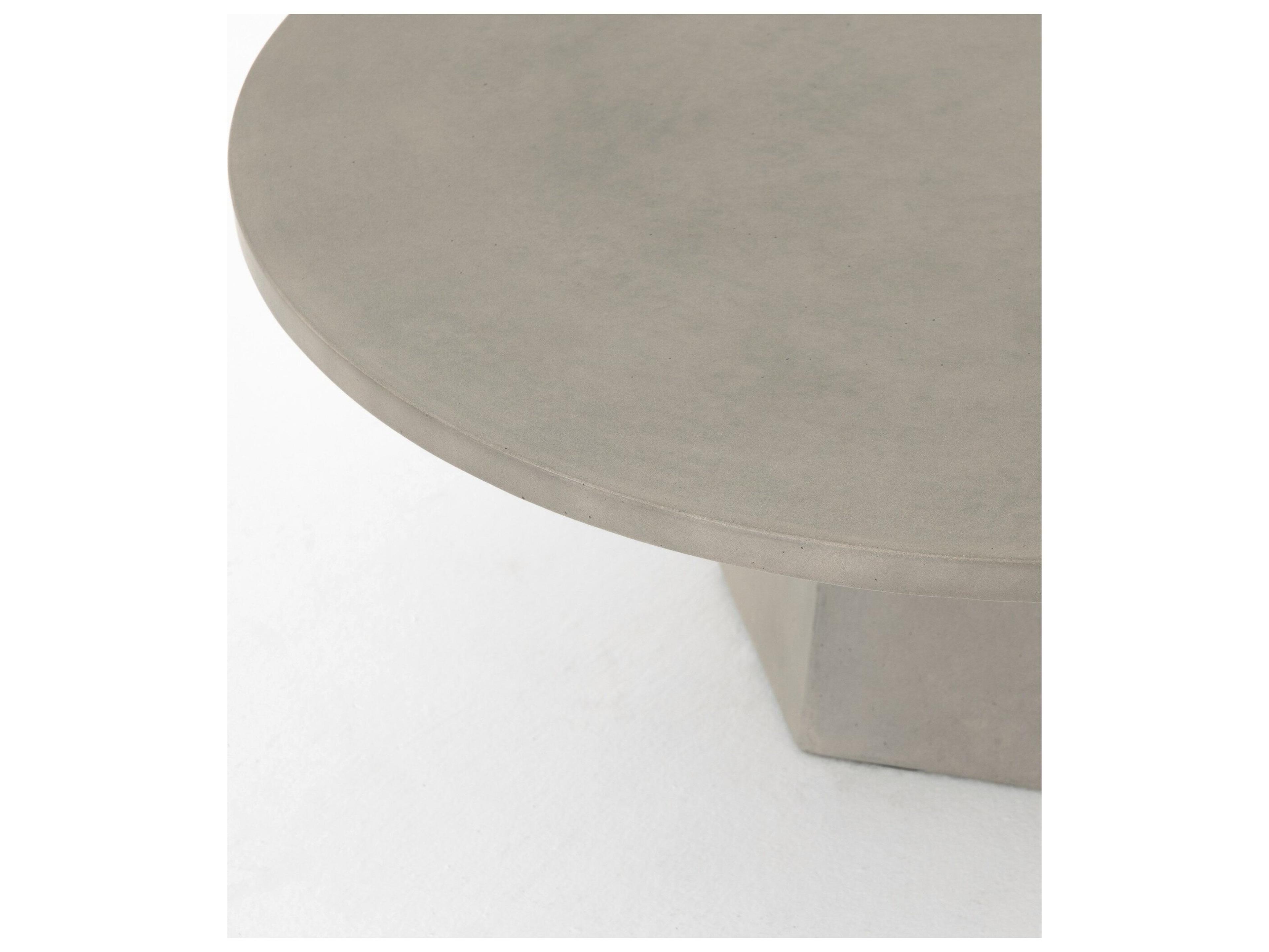 Four Hands Outdoor Thayer Concrete Round Coffee Table
