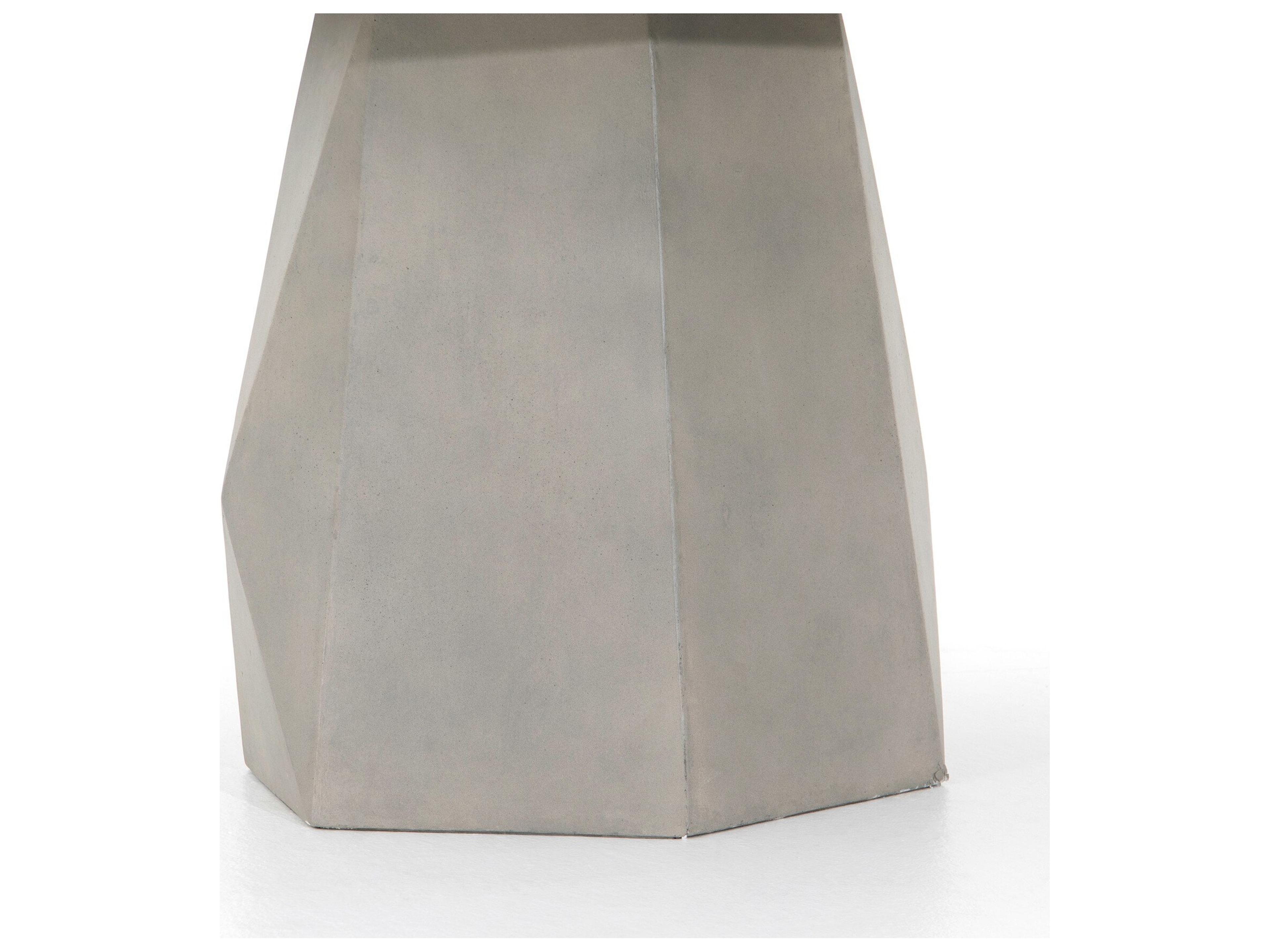 Four Hands Thayer Round Grey Concrete Dining Table