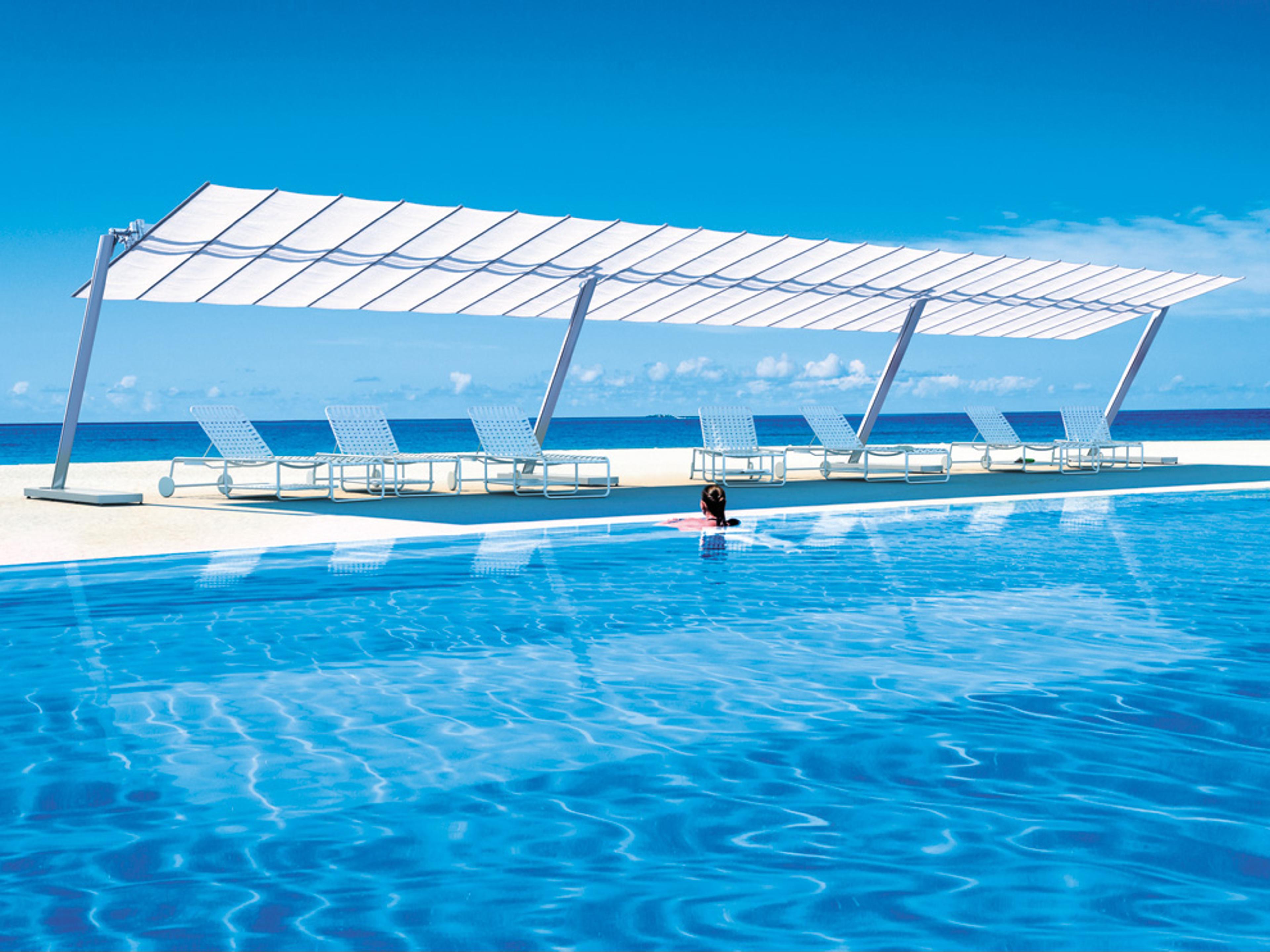 Flexy Zen Aluminum 10 x 12 Foot Rectangular Offset Umbrella