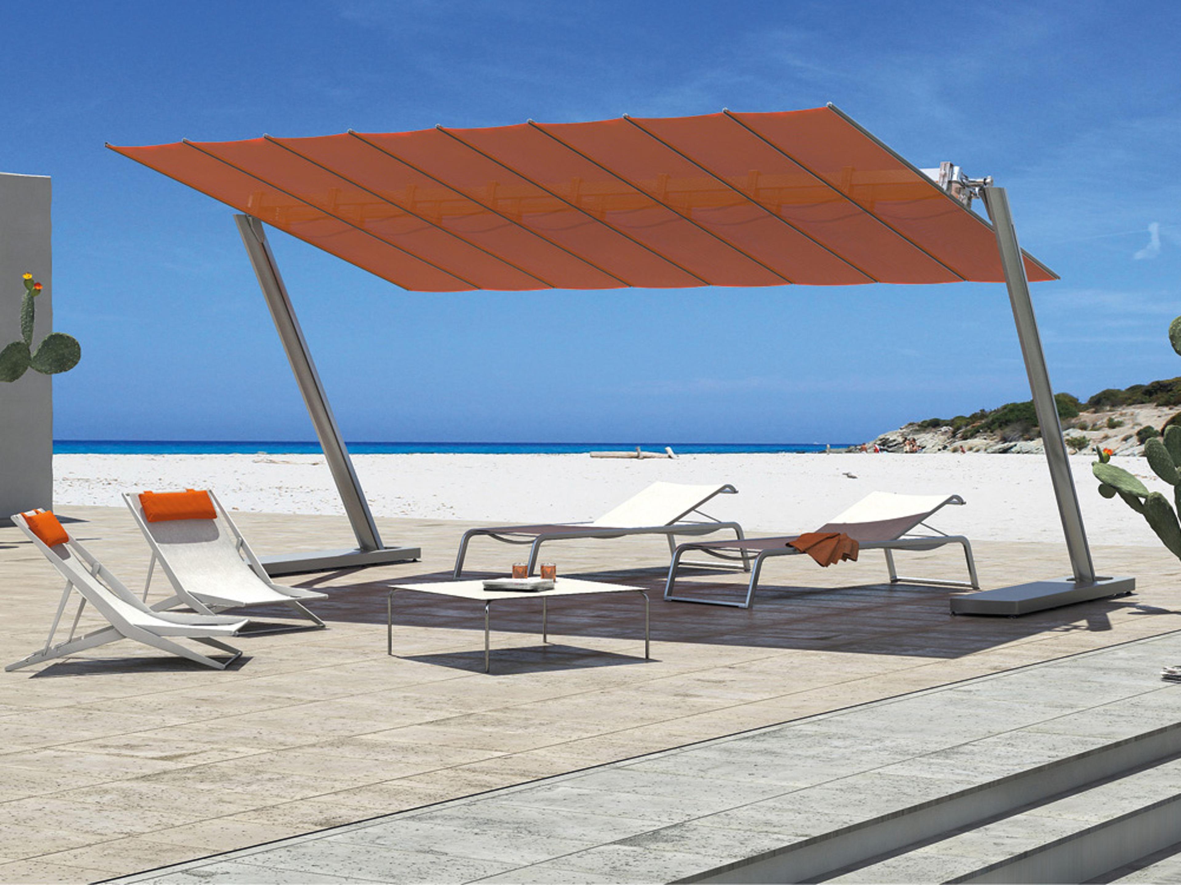 Flexy Zen Aluminum 10 x 16 Foot Rectangular Offset Umbrella