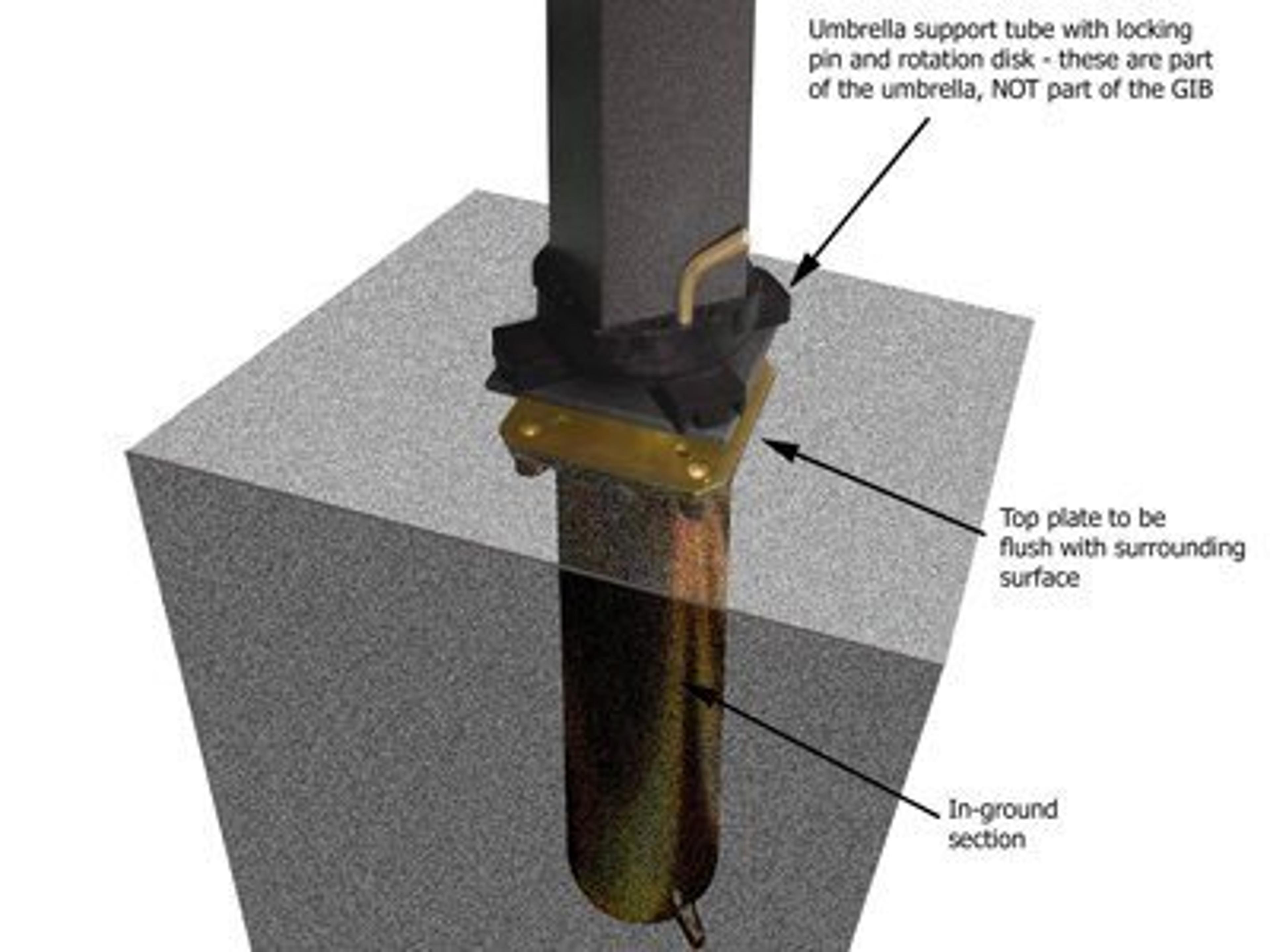 Ground Insert Base for C-Series Umbrellas