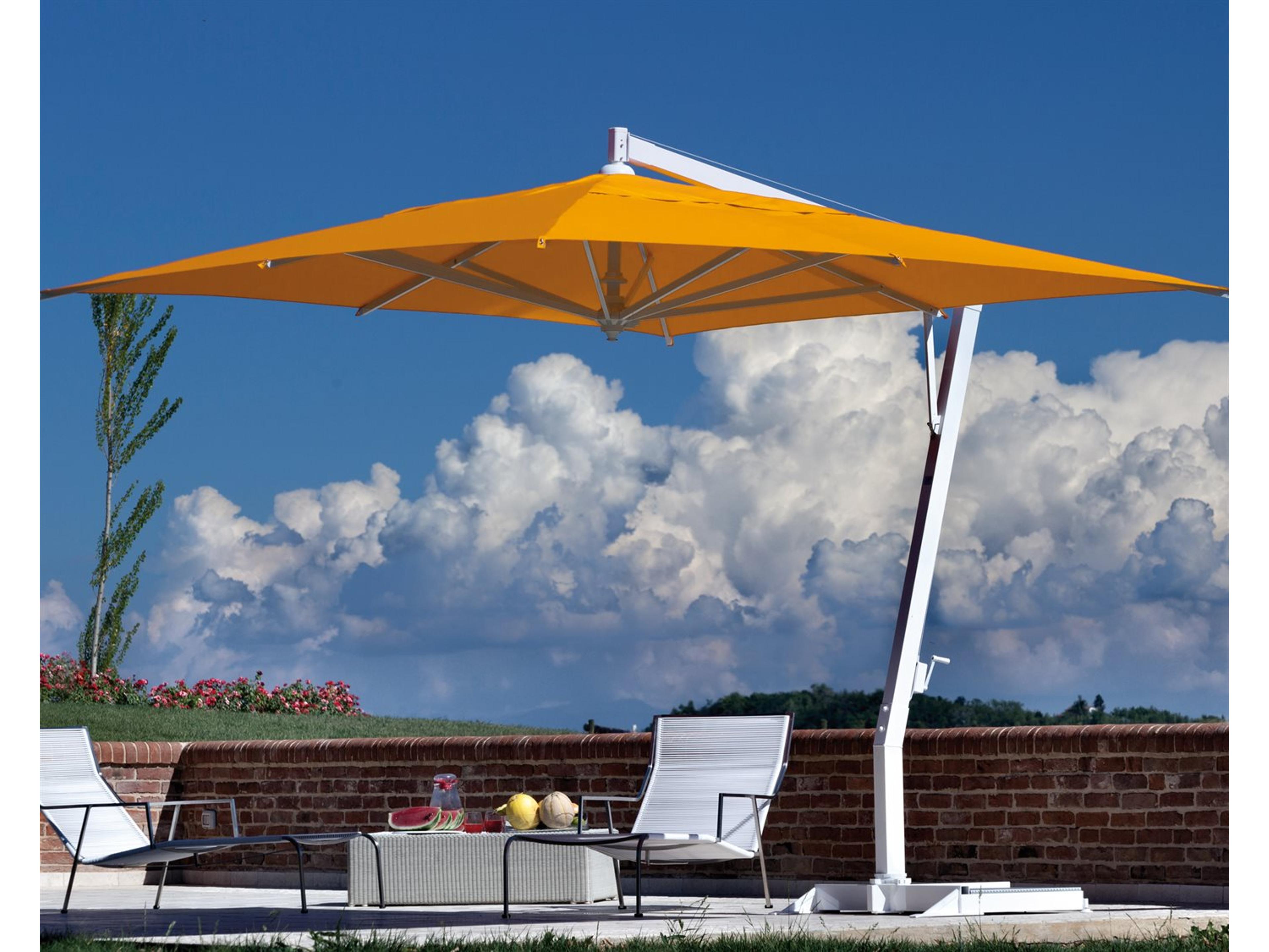 FIM P-series Aluminum 10 x 13 Crank Lift Cantilever Outdoor Patio Umbrella