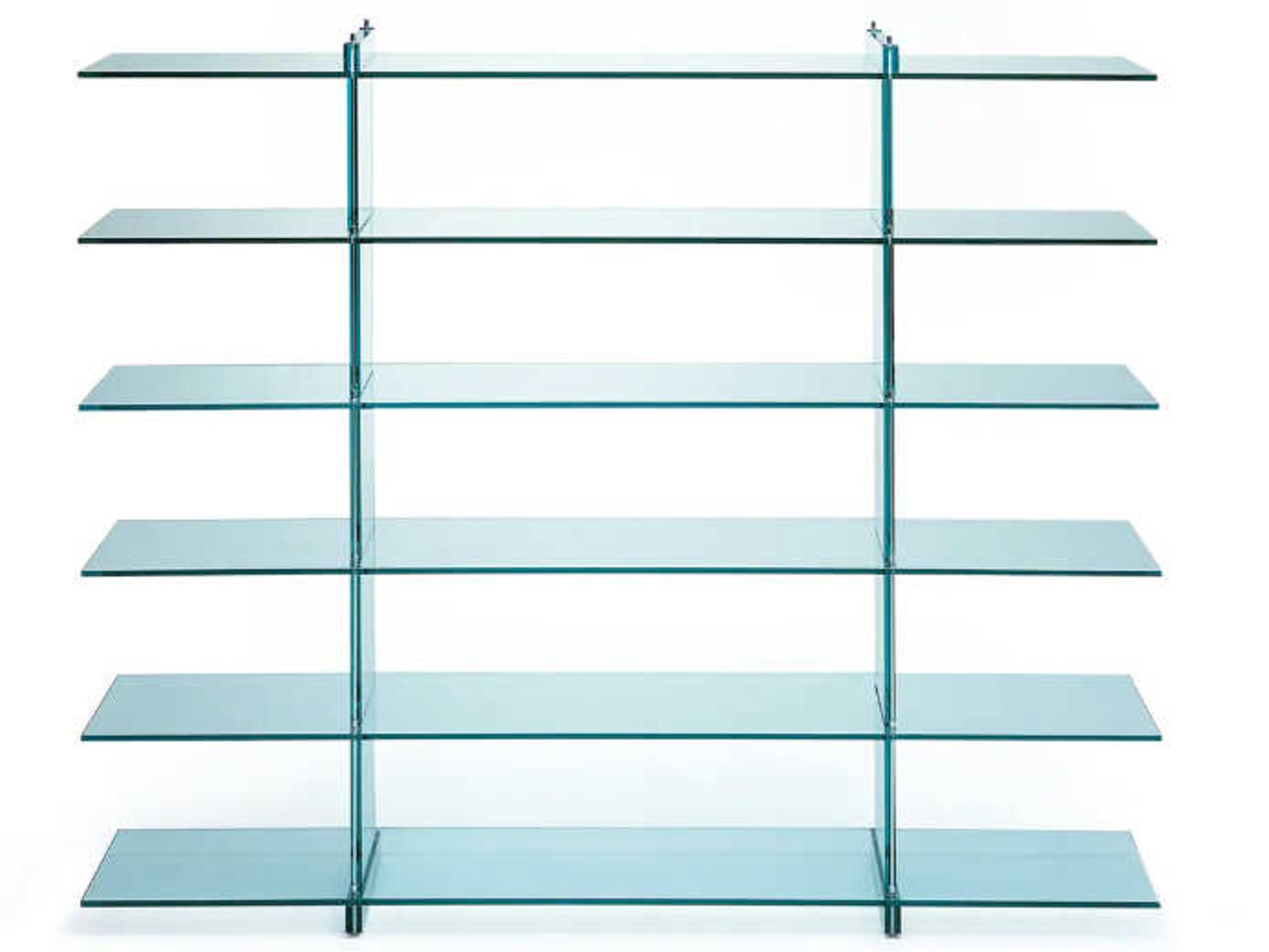 Teso Float Glass Bookcase