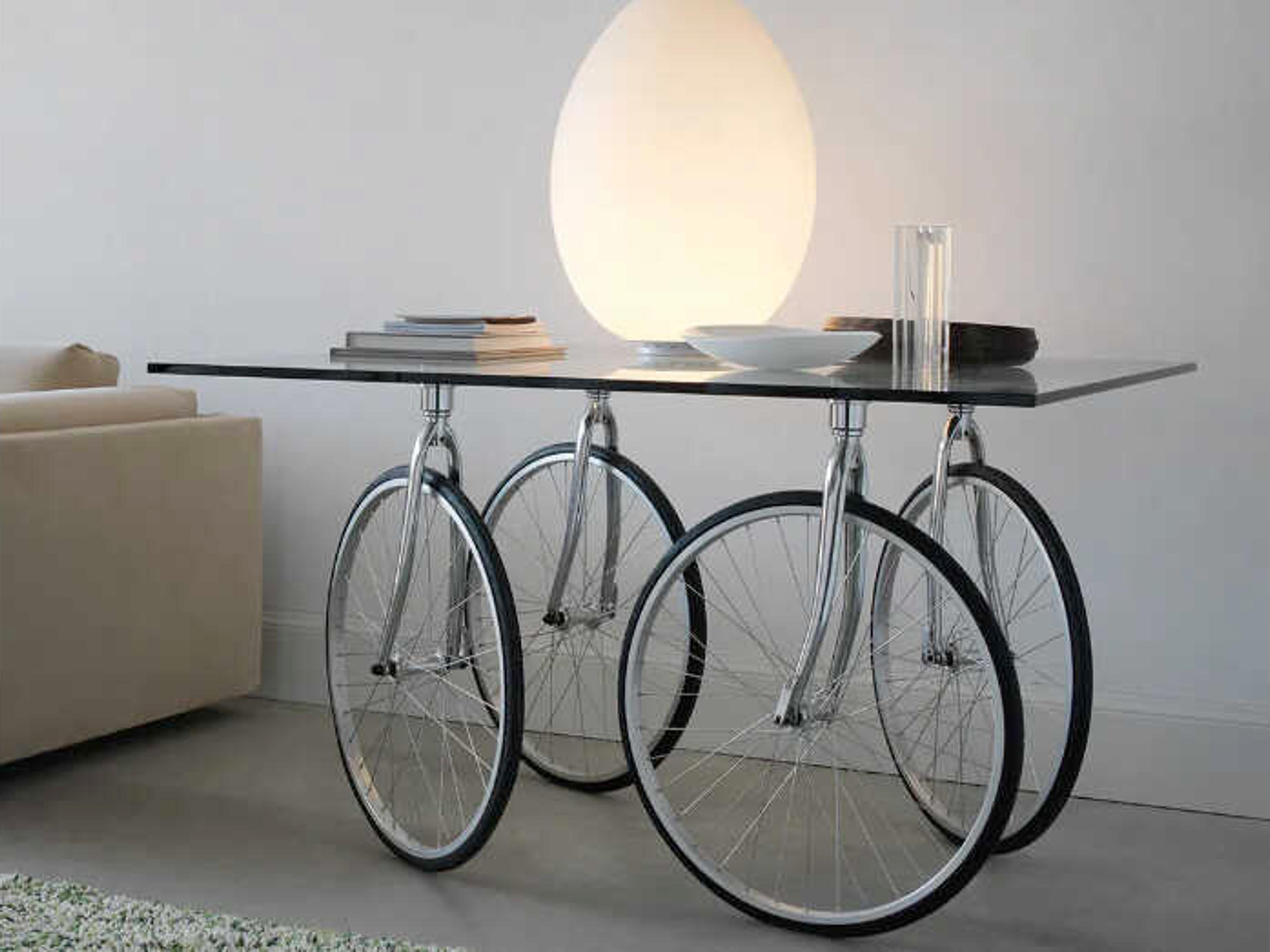 Fontana Arte Tour Square Glass Stainless Steel Dining Table