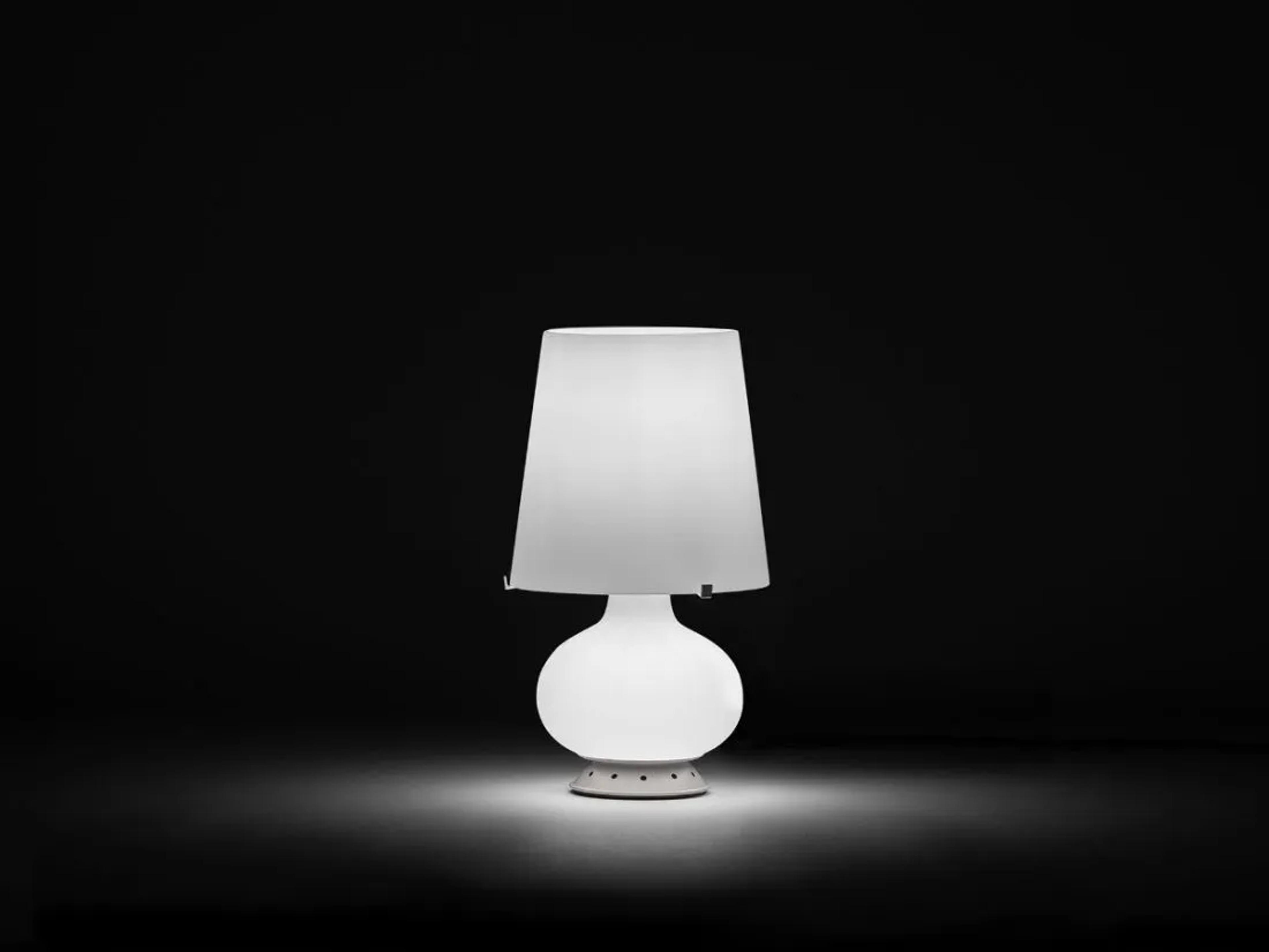 Fontana Arte LED White Glass Table Lamp
