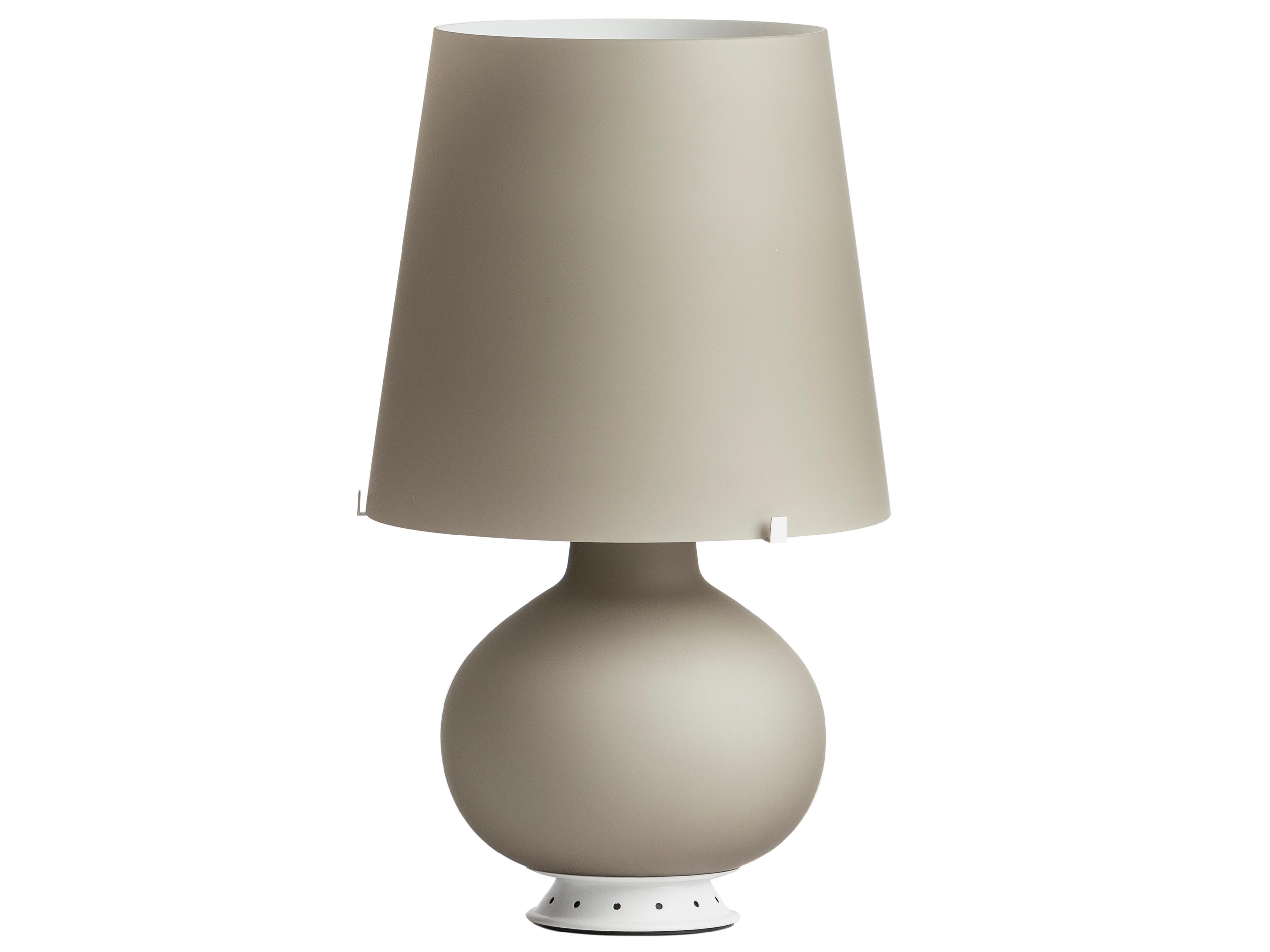 Light Grey Glass Table Lamp