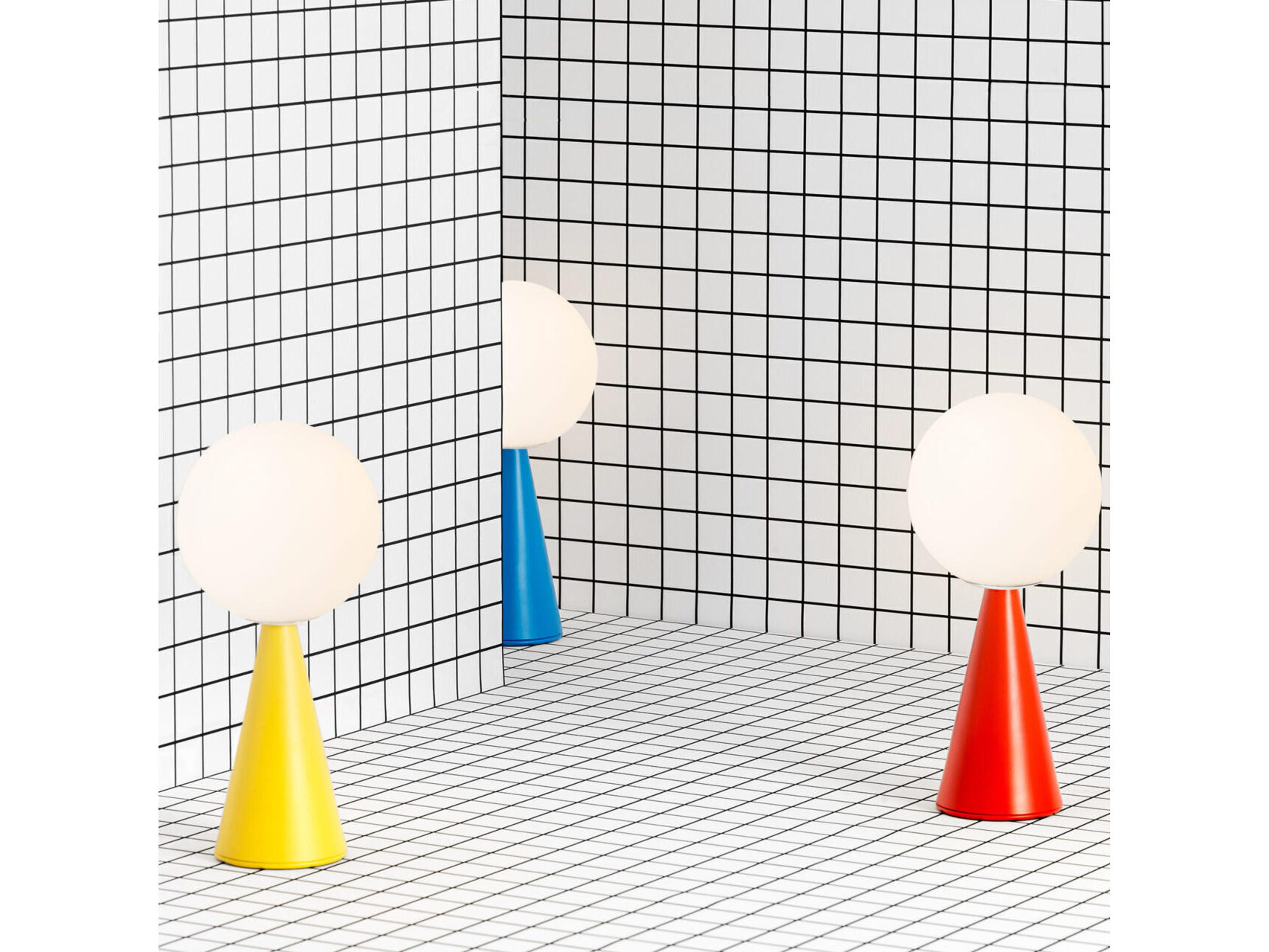 Fontana Arte Bilia Brass White Rechargeable Table Lamp