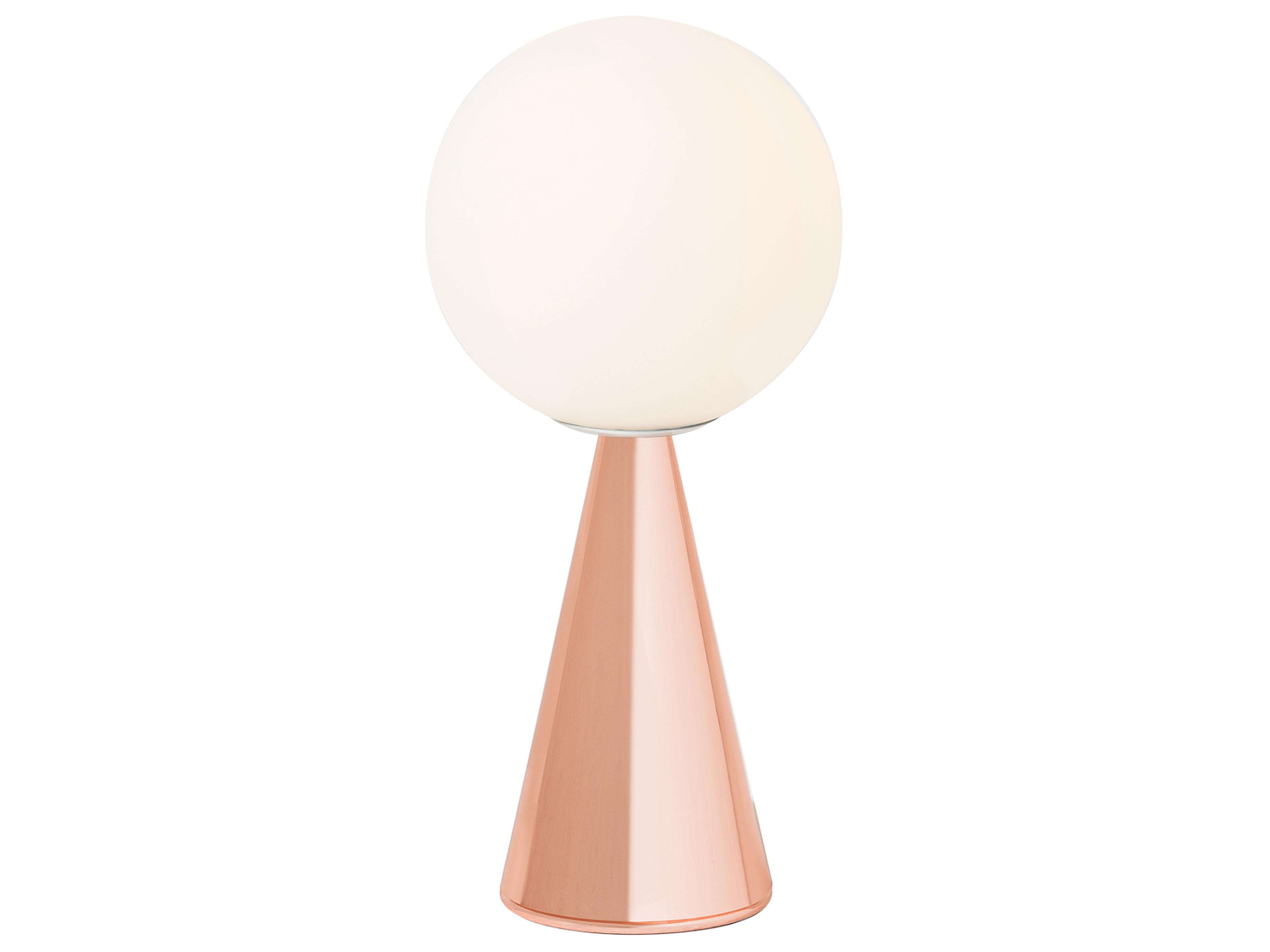 Bilia LED Glossy Copper Glass Table Lamp