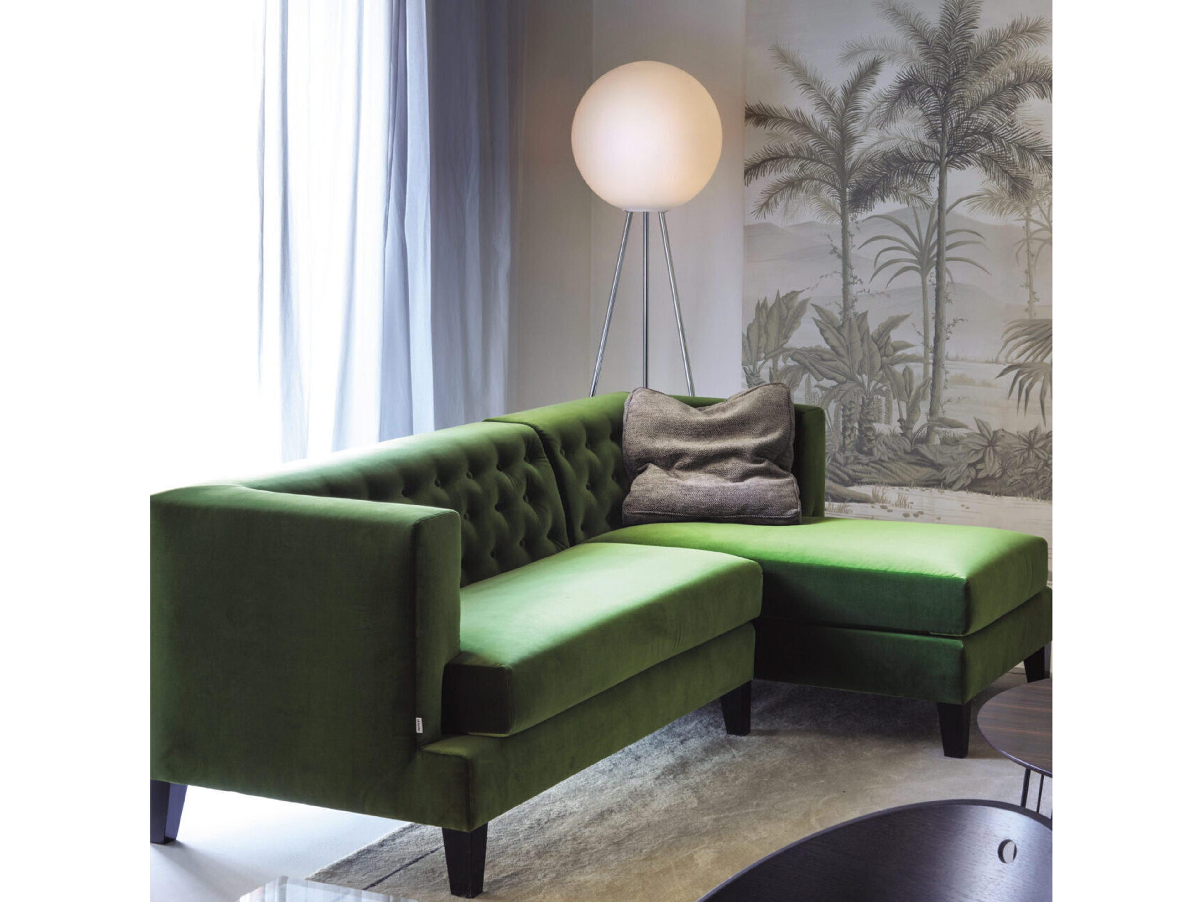 Fontana Arte Prima Signora Chrome White Floor Lamp