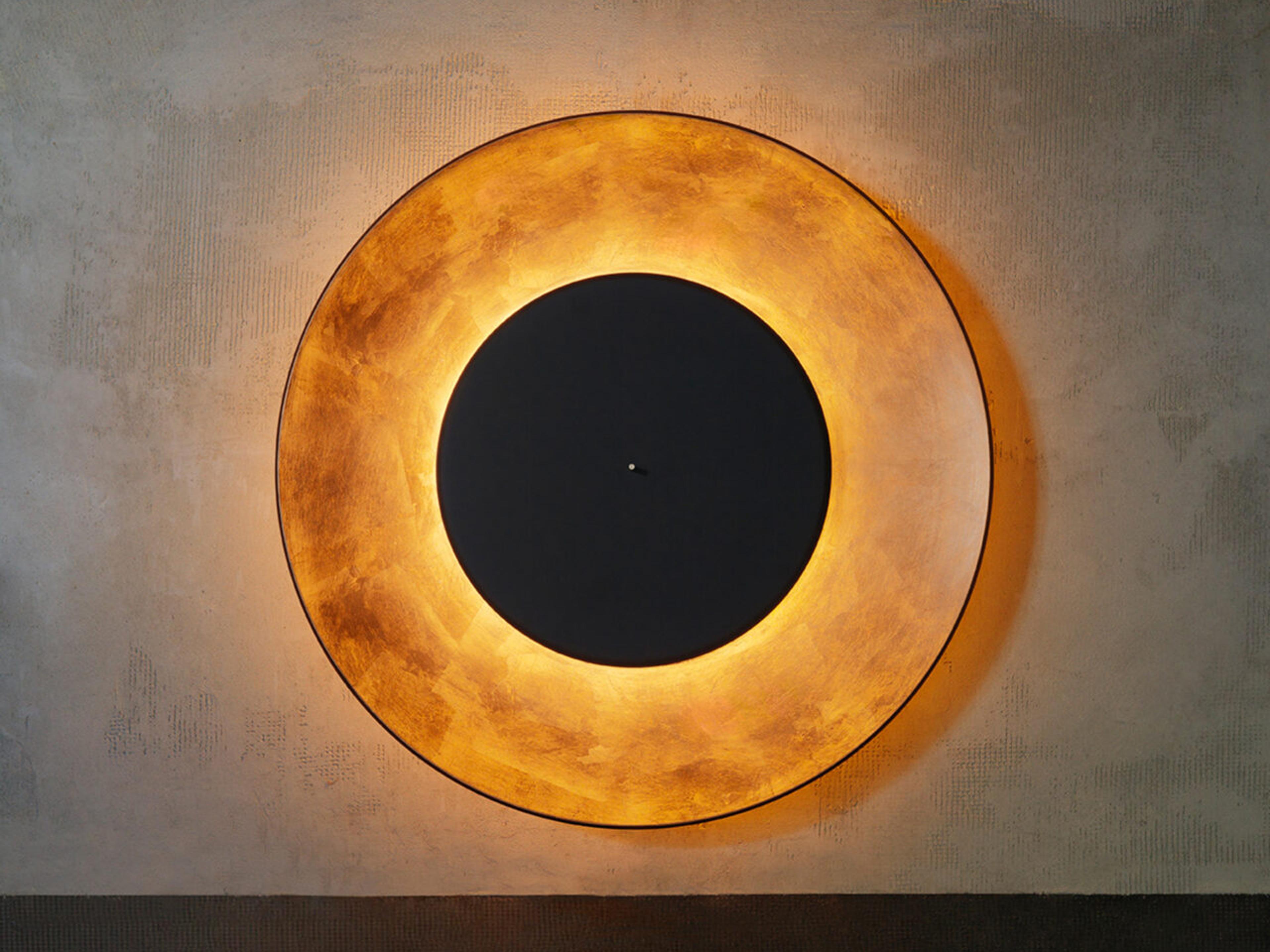 Fontana Arte Lunaire Copper Black Wall Sconce