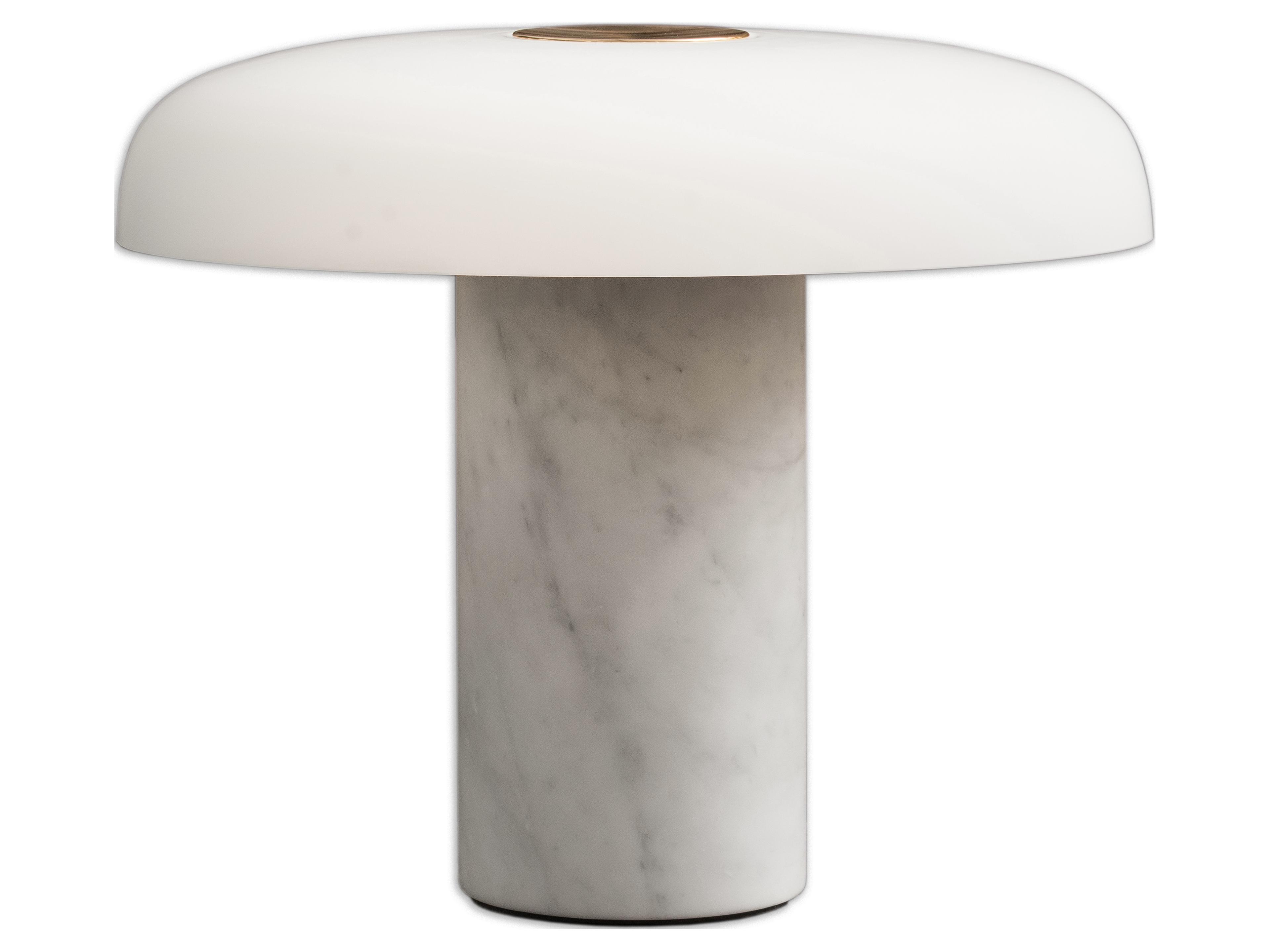 Tropico White Glass LED Table Lamp